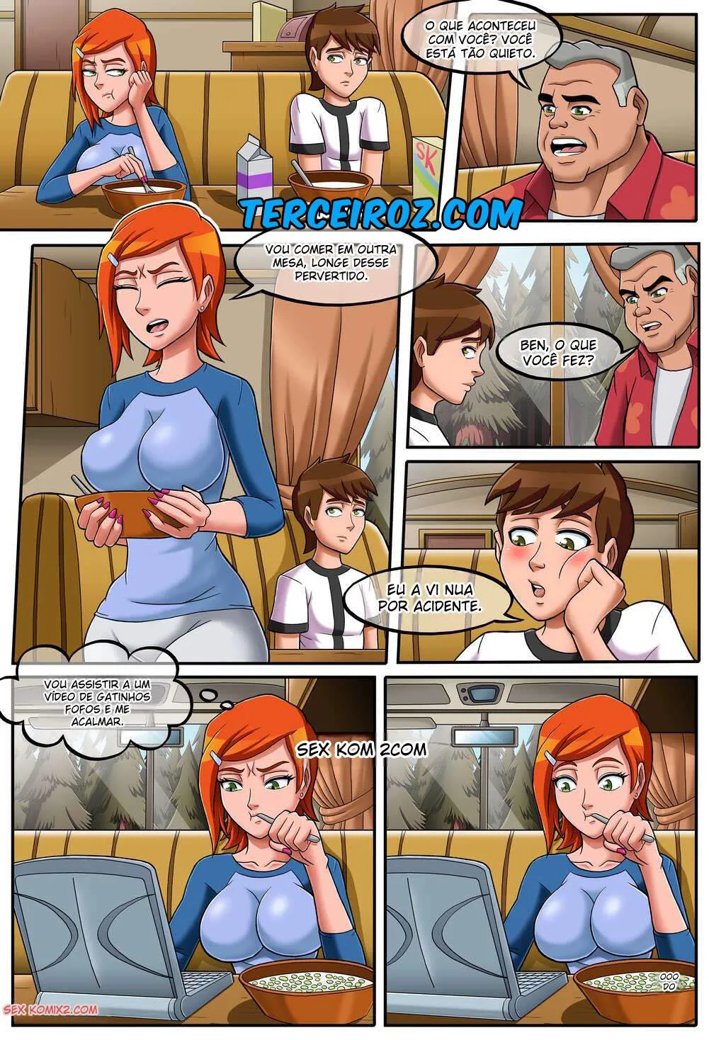 Ben 10 Hentai: Pornô Com a Prima - Página 4