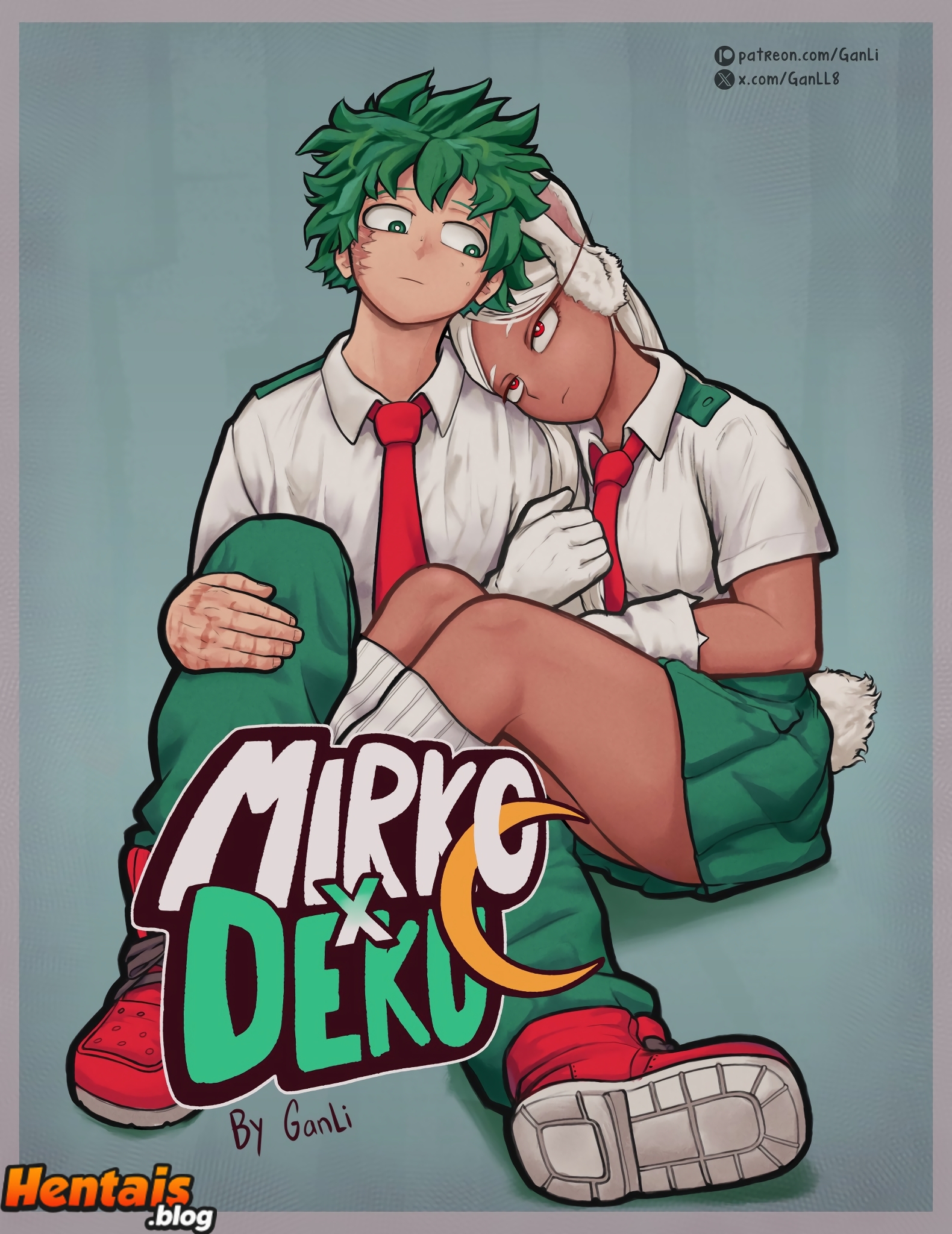 Boku No Hero Hentai: Deku & Mirko - Página 1