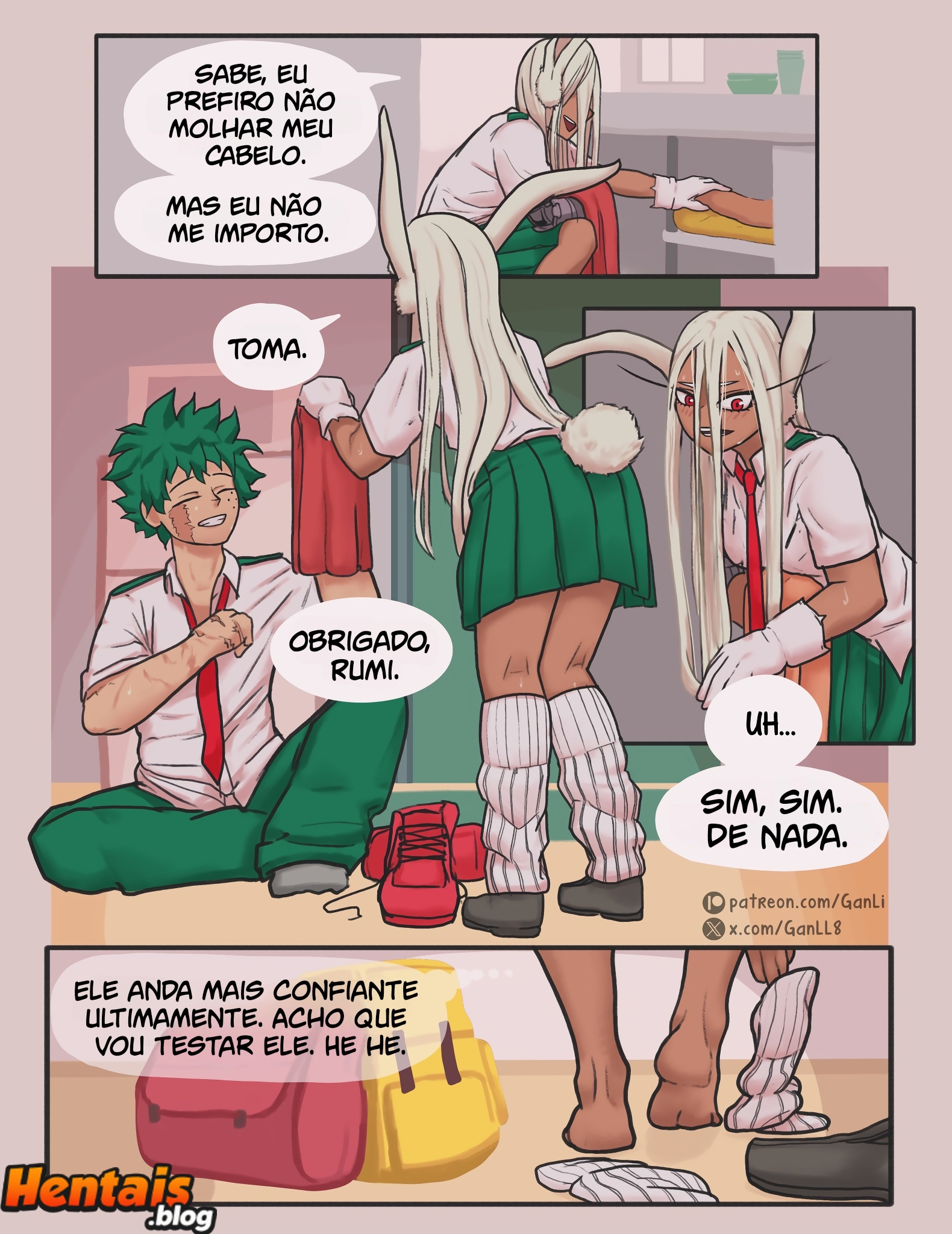 Boku No Hero Hentai: Deku & Mirko - Página 4