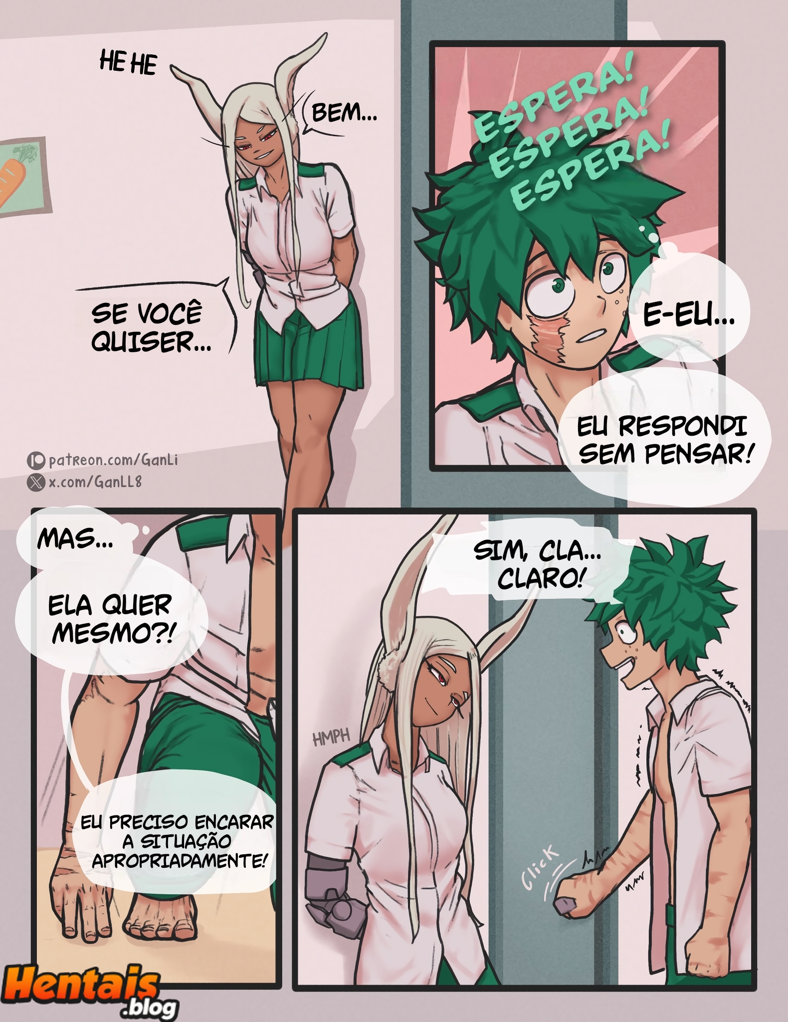 Boku No Hero Hentai: Deku & Mirko - Página 6