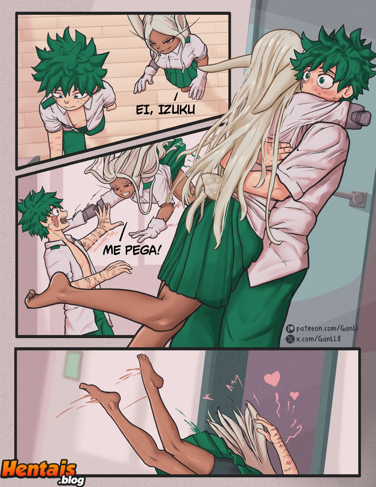 Boku No Hero Hentai: Deku & Mirko - Página 7