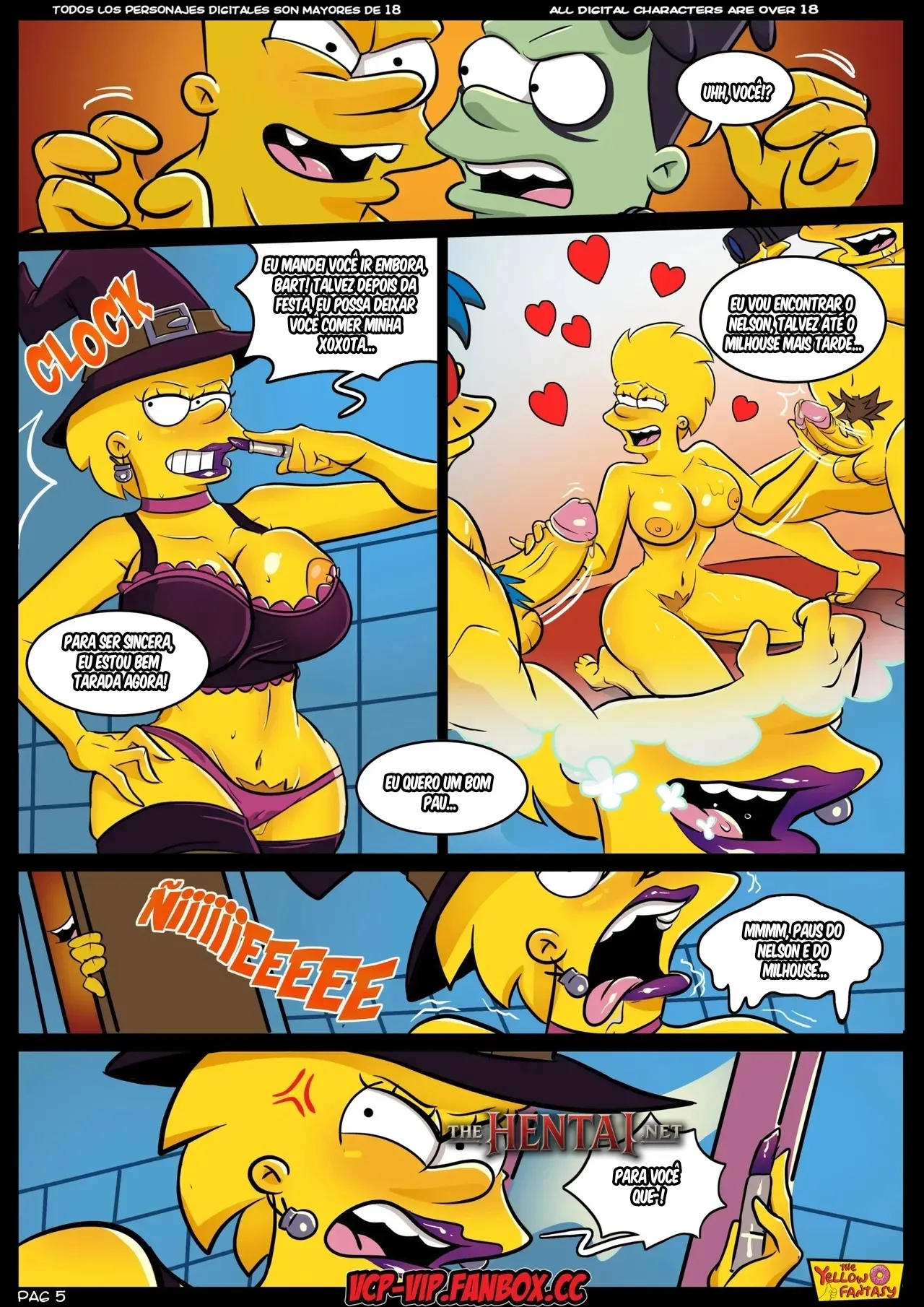 Casa de Horror da Árvore-Prostituta | Os Simpsons Porno - Página 6