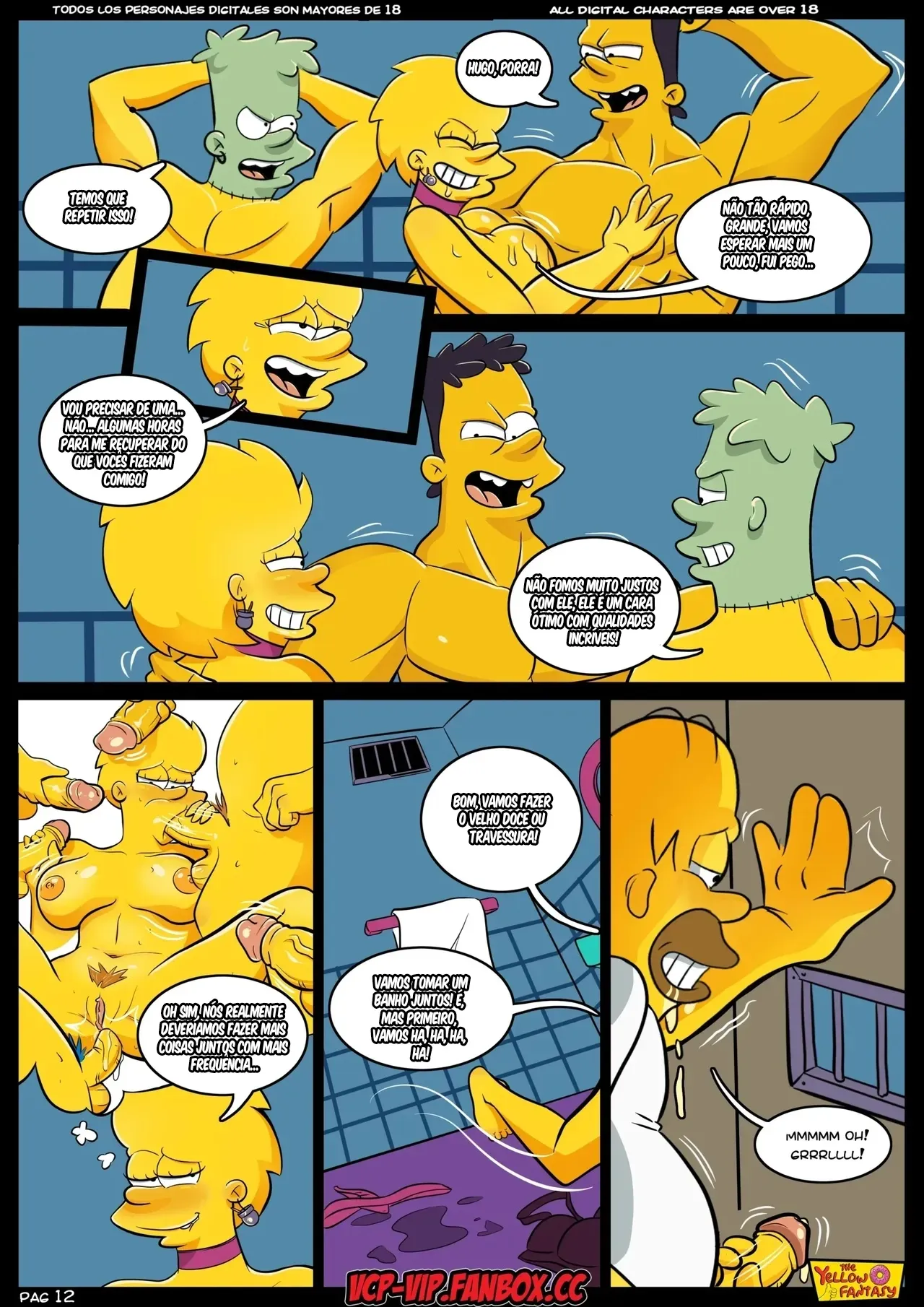 Casa de Horror da Árvore-Prostituta | Os Simpsons Porno - Página 7