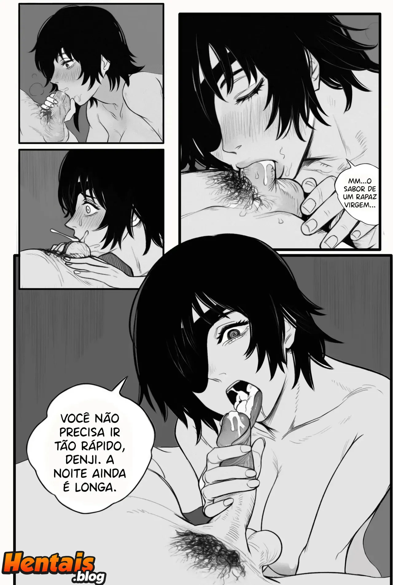 Chainsaw Man Hentai: Denji Ainda e Virgem - Página 11