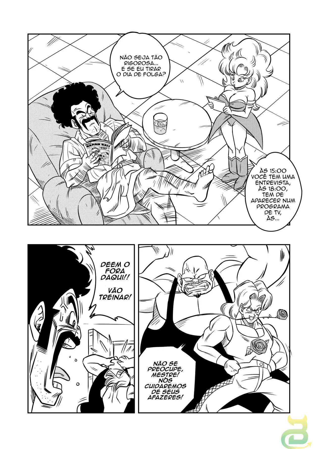 O Treinamento Secreto de Mr. Satan | Dragon Ball Porno - Página 3