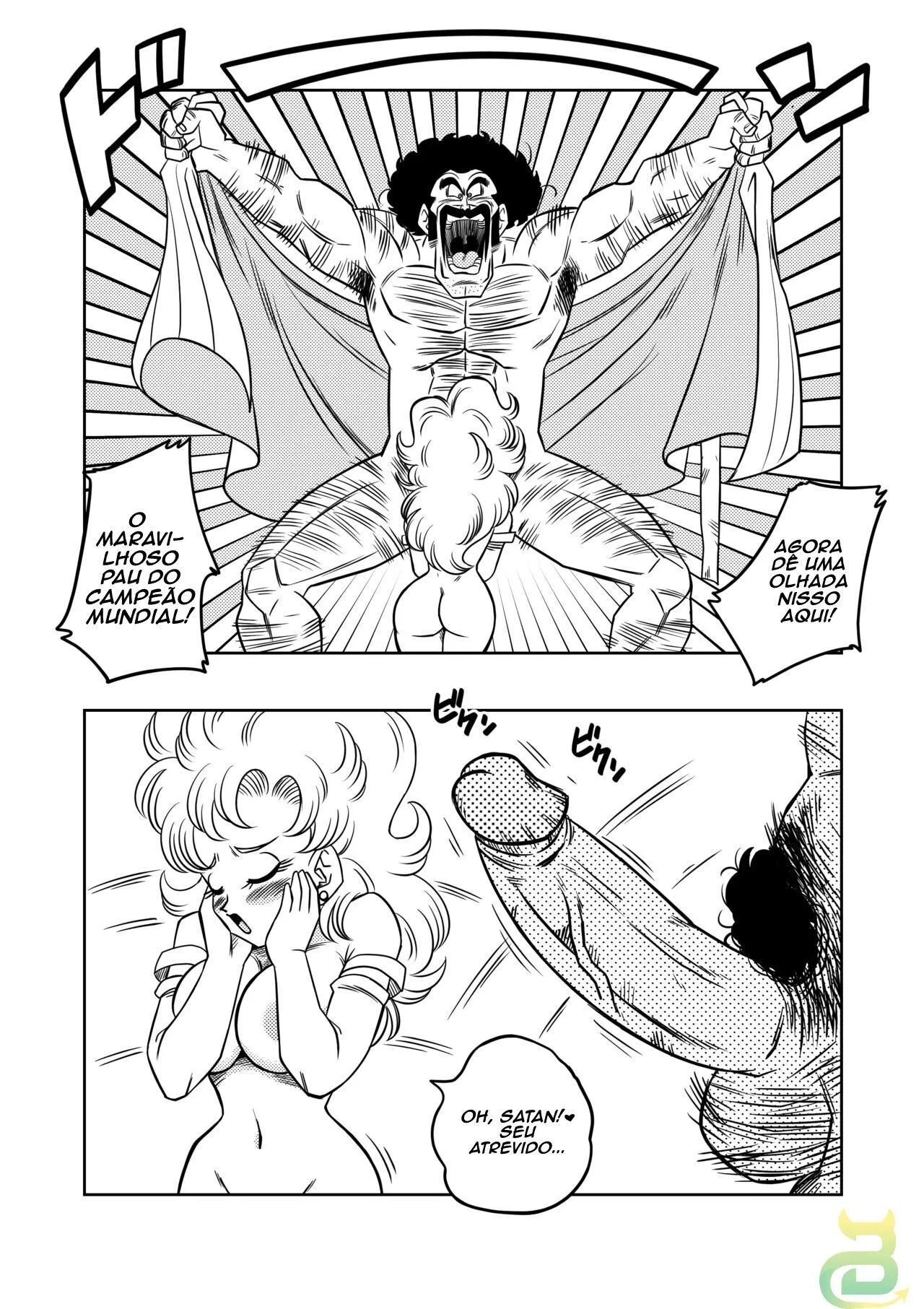 O Treinamento Secreto de Mr. Satan | Dragon Ball Porno - Página 7
