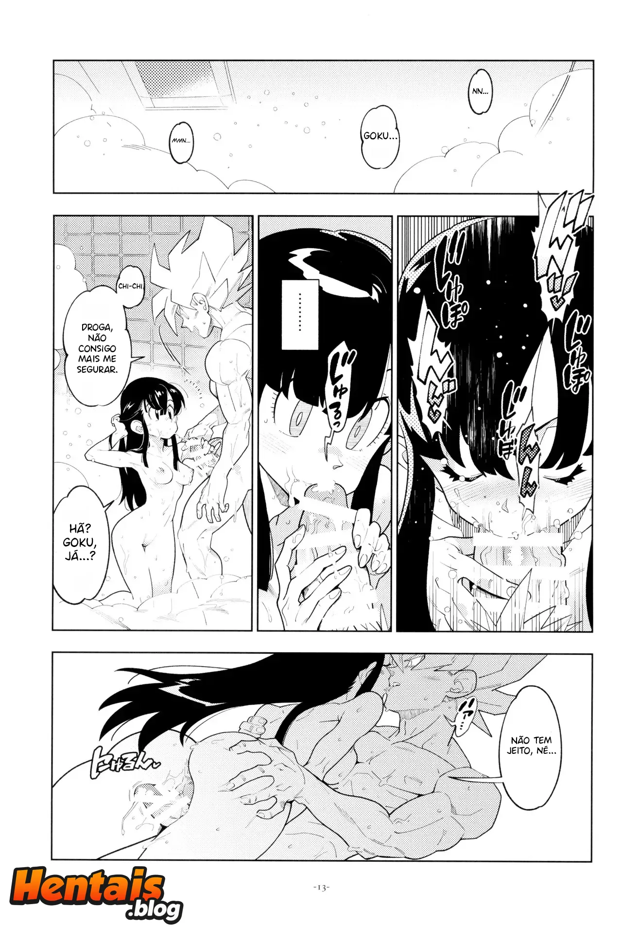 Só Nós Dois No Banho | Dragon Ball Hentai - Página 10