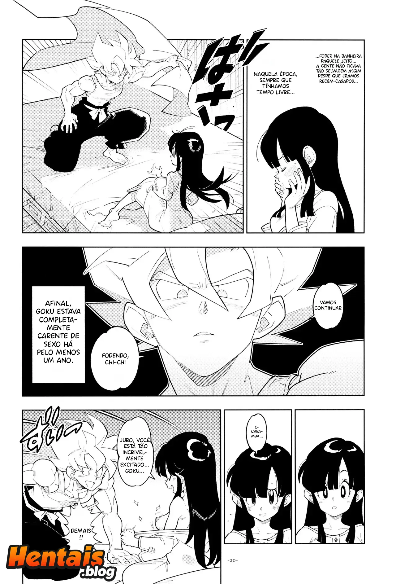 Só Nós Dois No Banho | Dragon Ball Hentai - Página 17