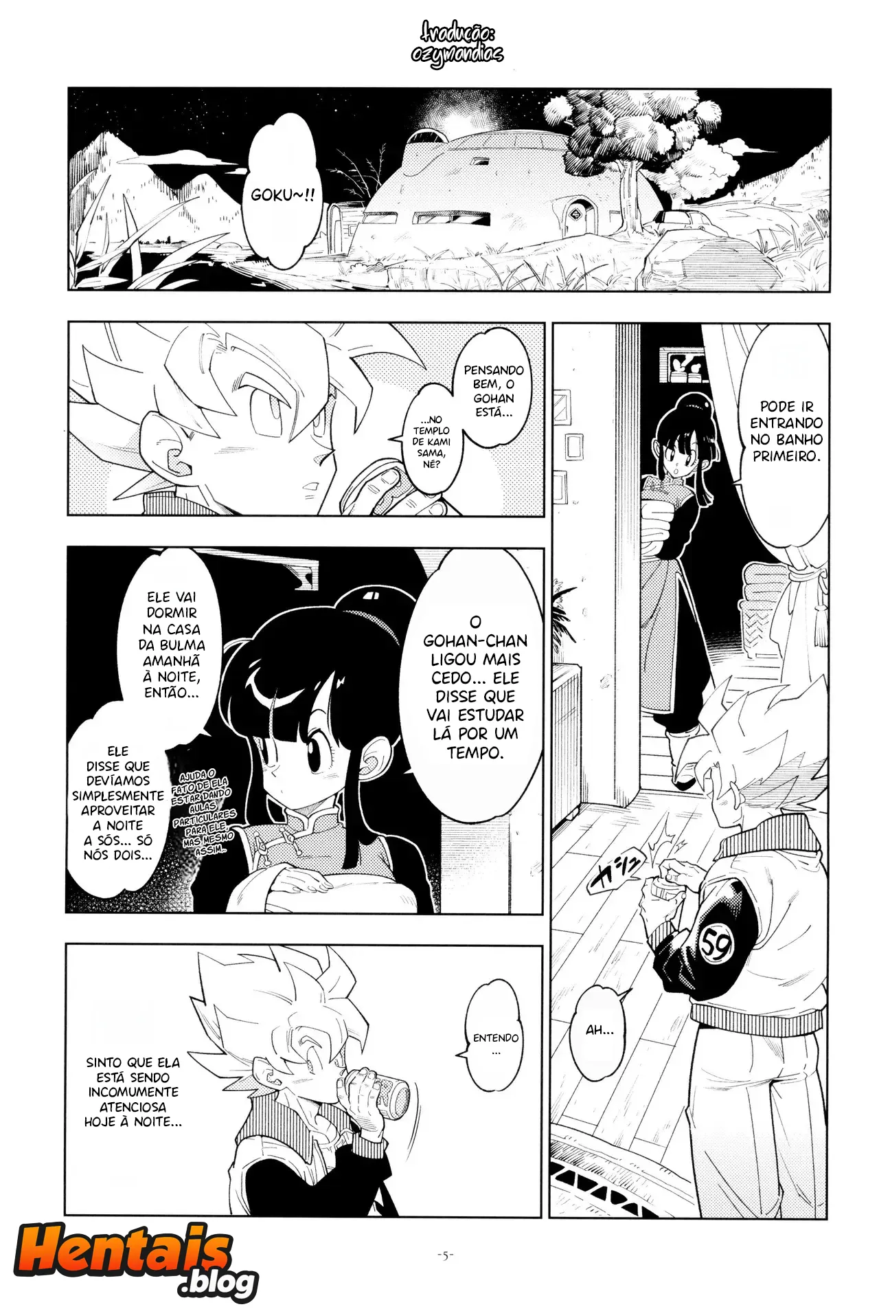 Só Nós Dois No Banho | Dragon Ball Hentai - Página 2