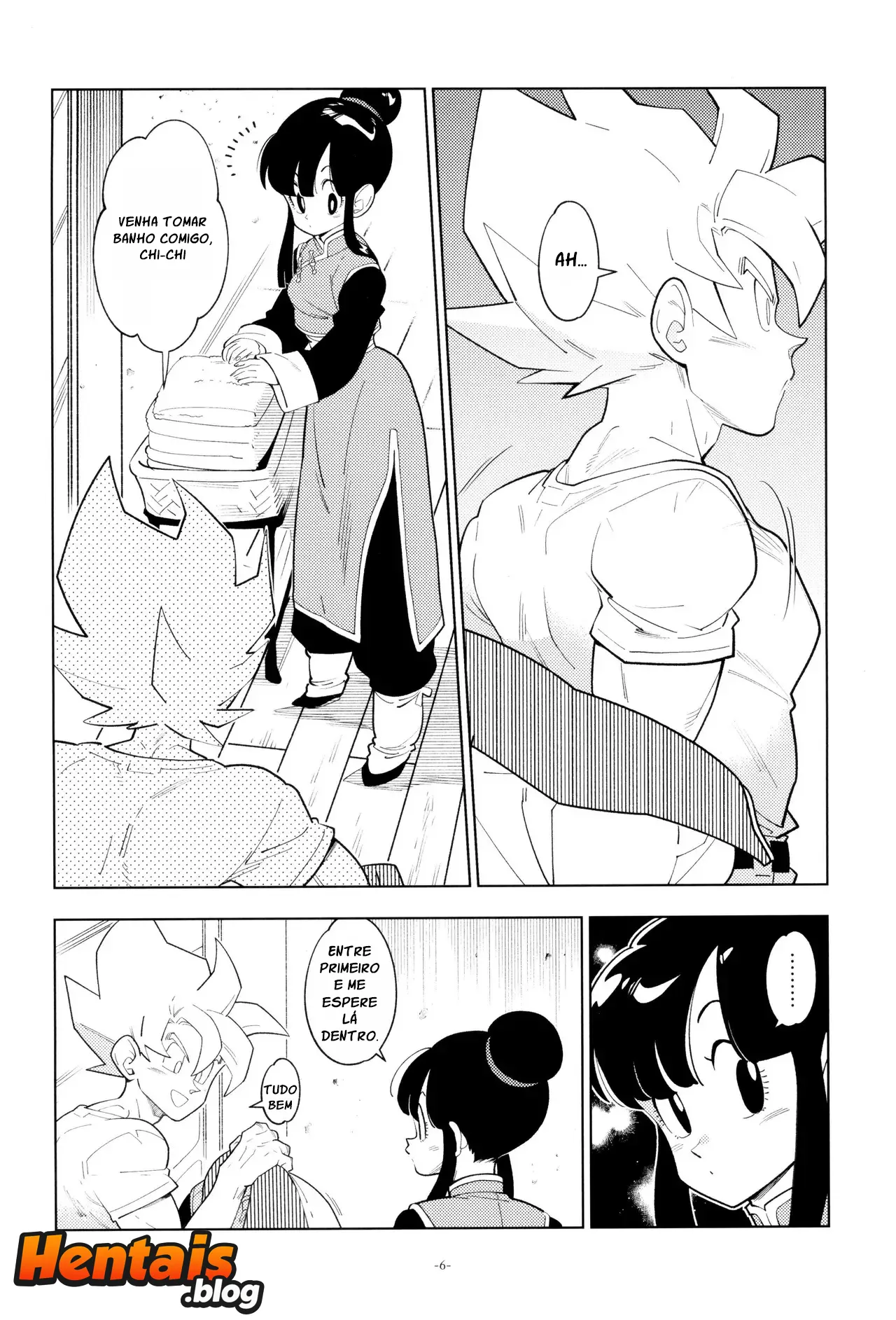 Só Nós Dois No Banho | Dragon Ball Hentai - Página 3