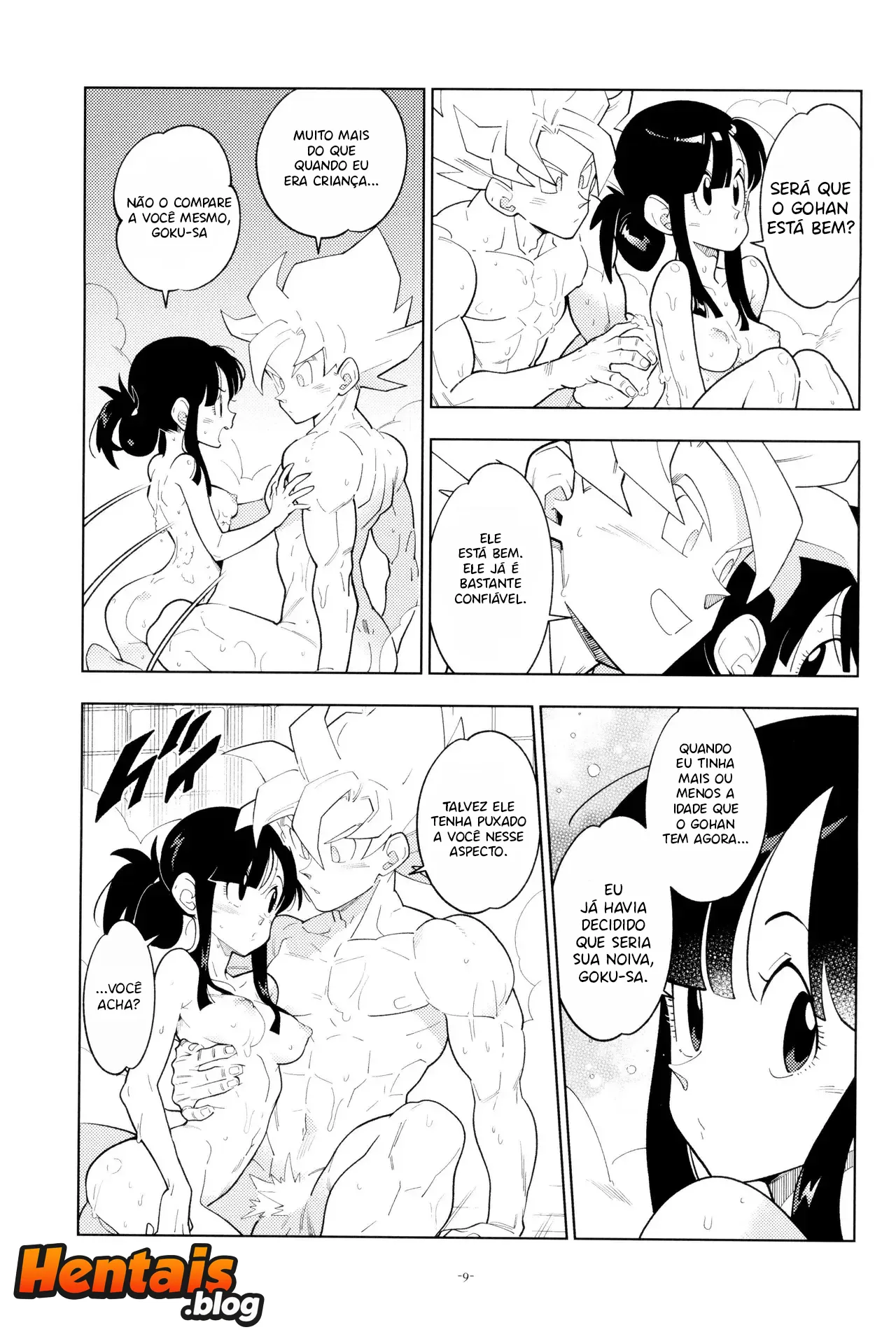 Só Nós Dois No Banho | Dragon Ball Hentai - Página 6