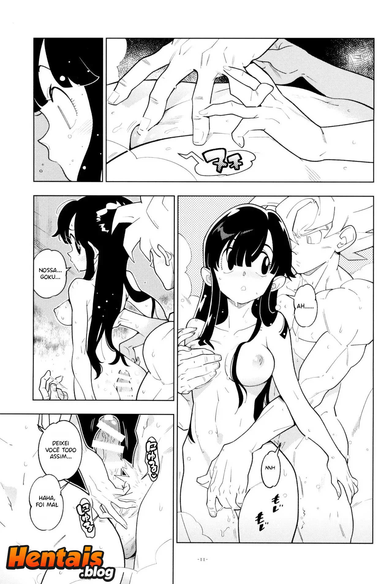 Só Nós Dois No Banho | Dragon Ball Hentai - Página 8