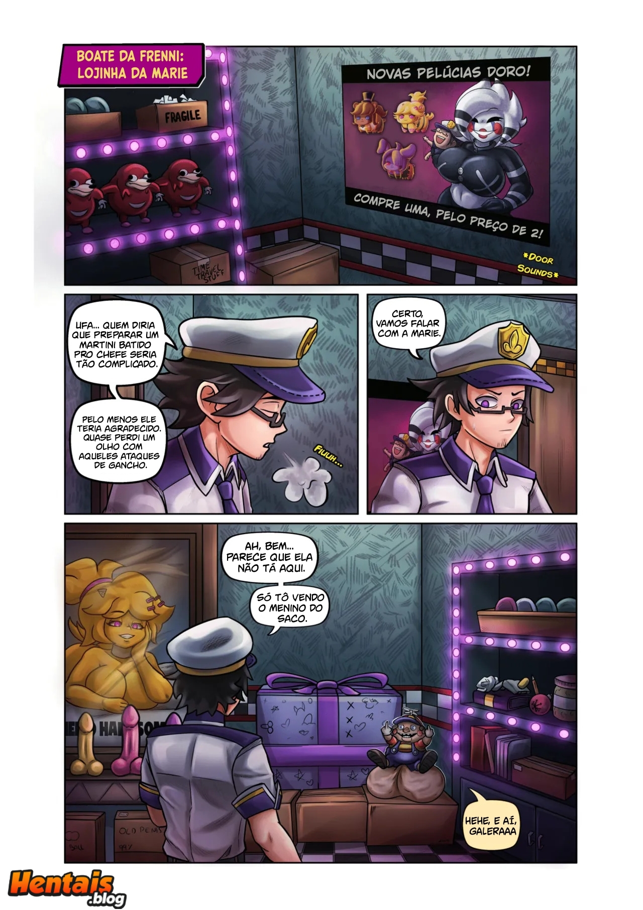 Five Nights at Freddys Hentai: Covil da Marie - Página 3