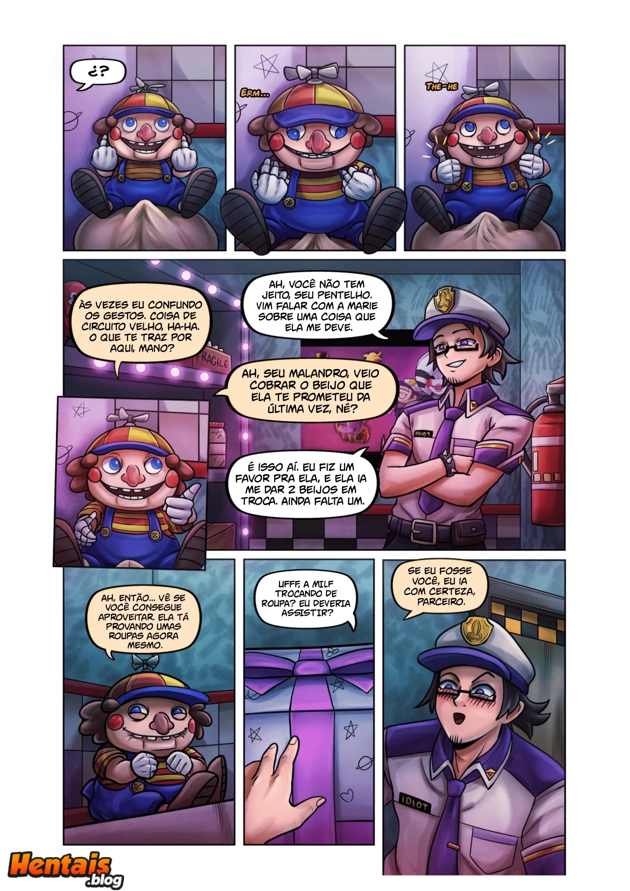 Five Nights at Freddys Hentai: Covil da Marie - Página 4