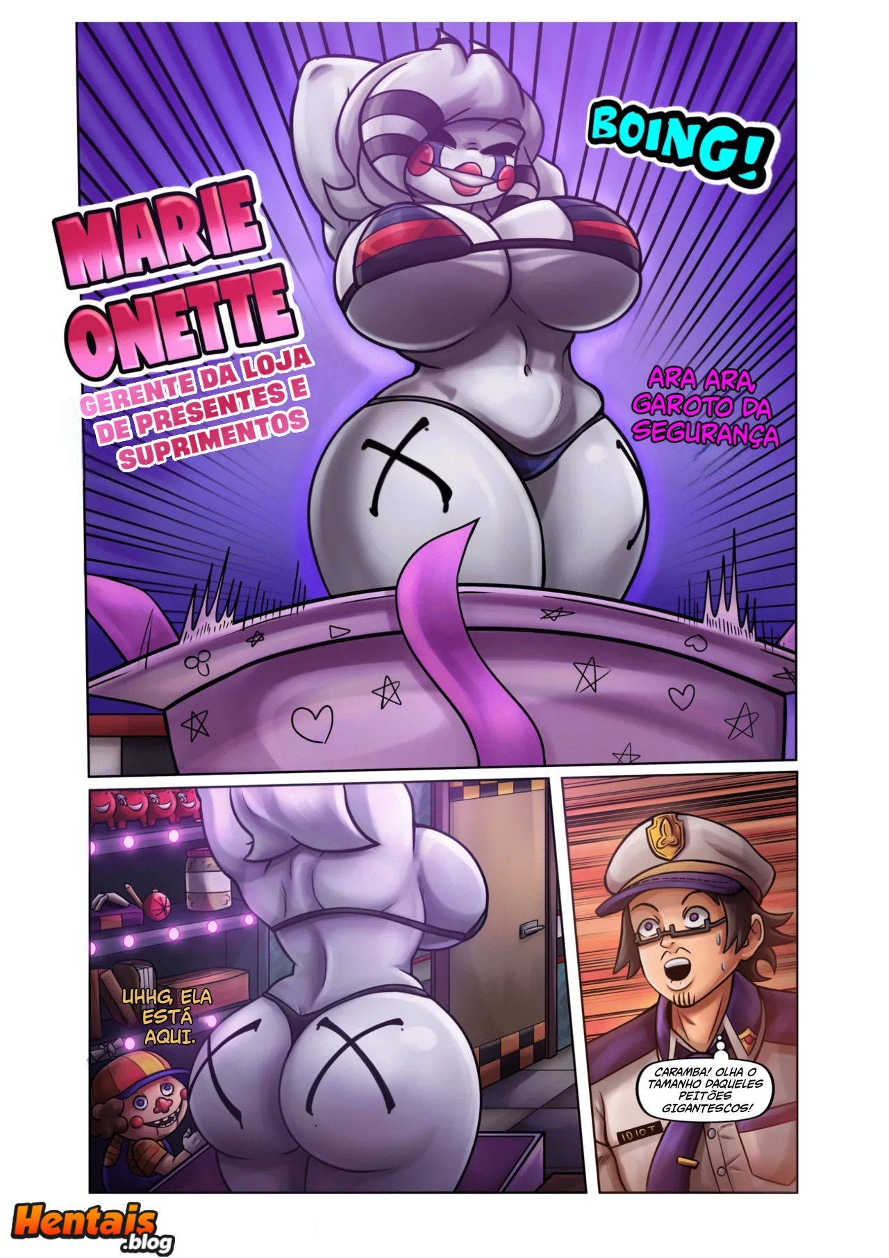 Five Nights at Freddys Hentai: Covil da Marie - Página 5