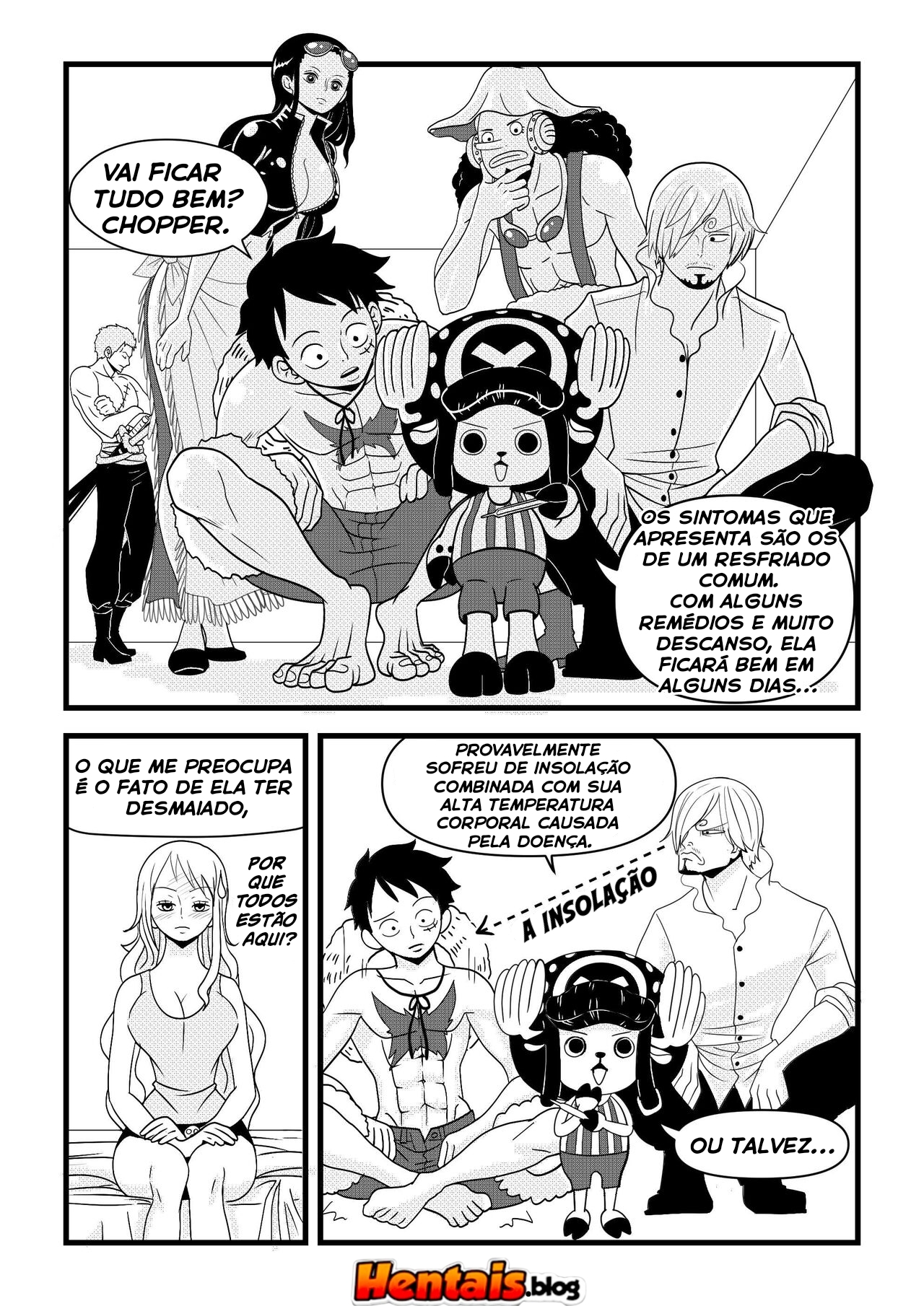 One Piece HQ Hentai: Flan Napolitan Cap.01 - Página 10