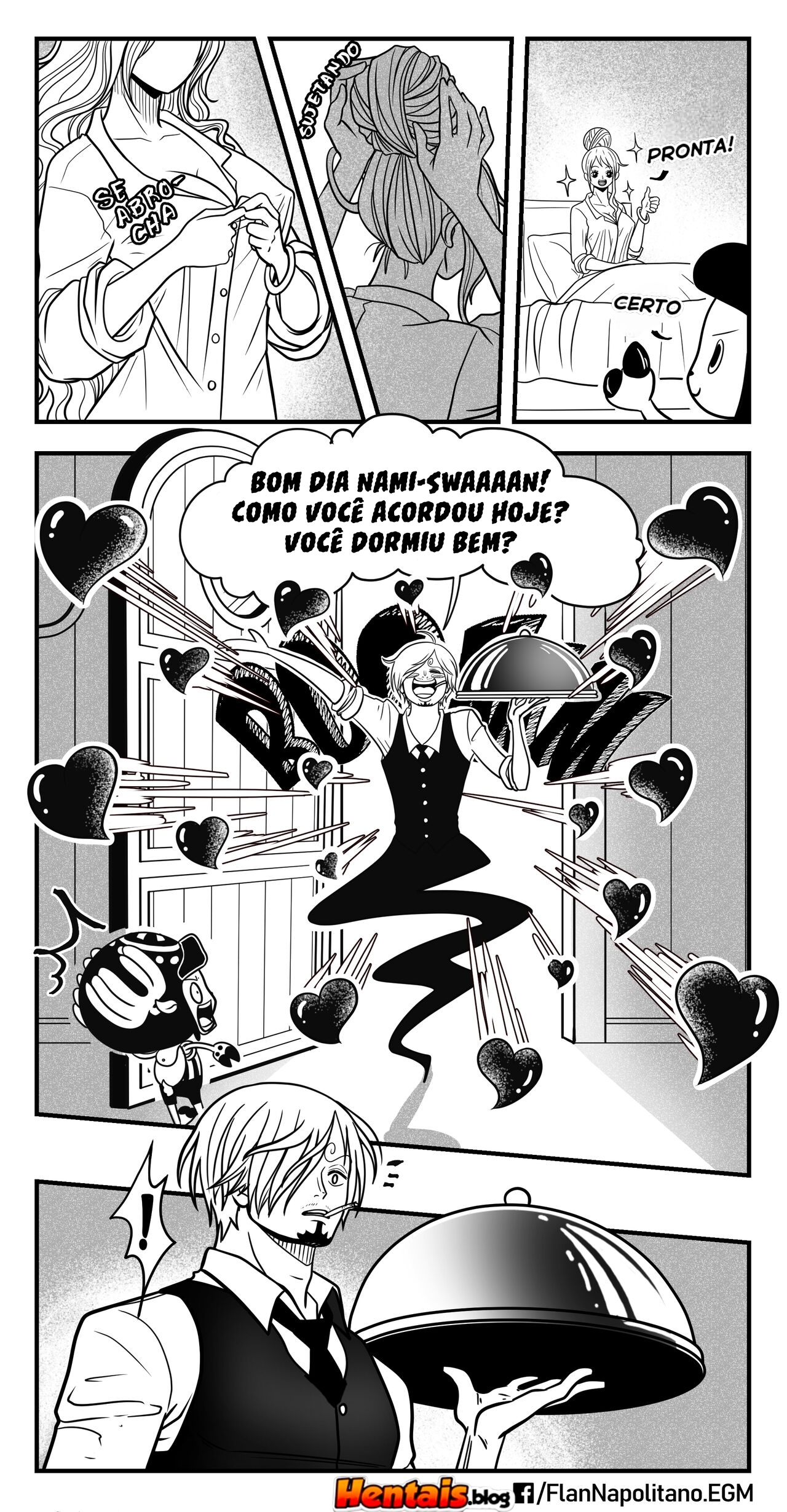 One Piece HQ Hentai: Flan Napolitan Cap.04 - Página 10
