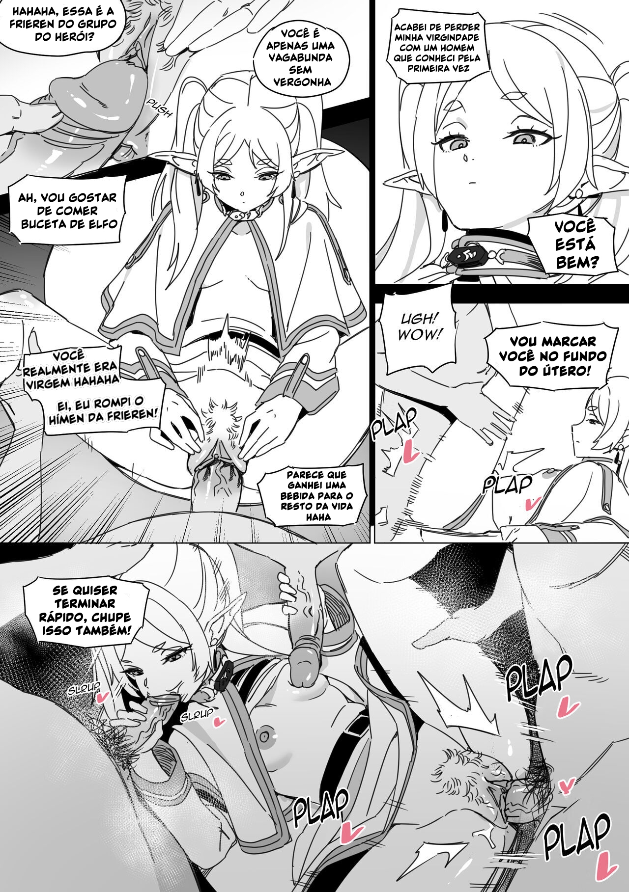 Sousou no Frieren HQ Hentai: Frieren Derrotada - Página 11
