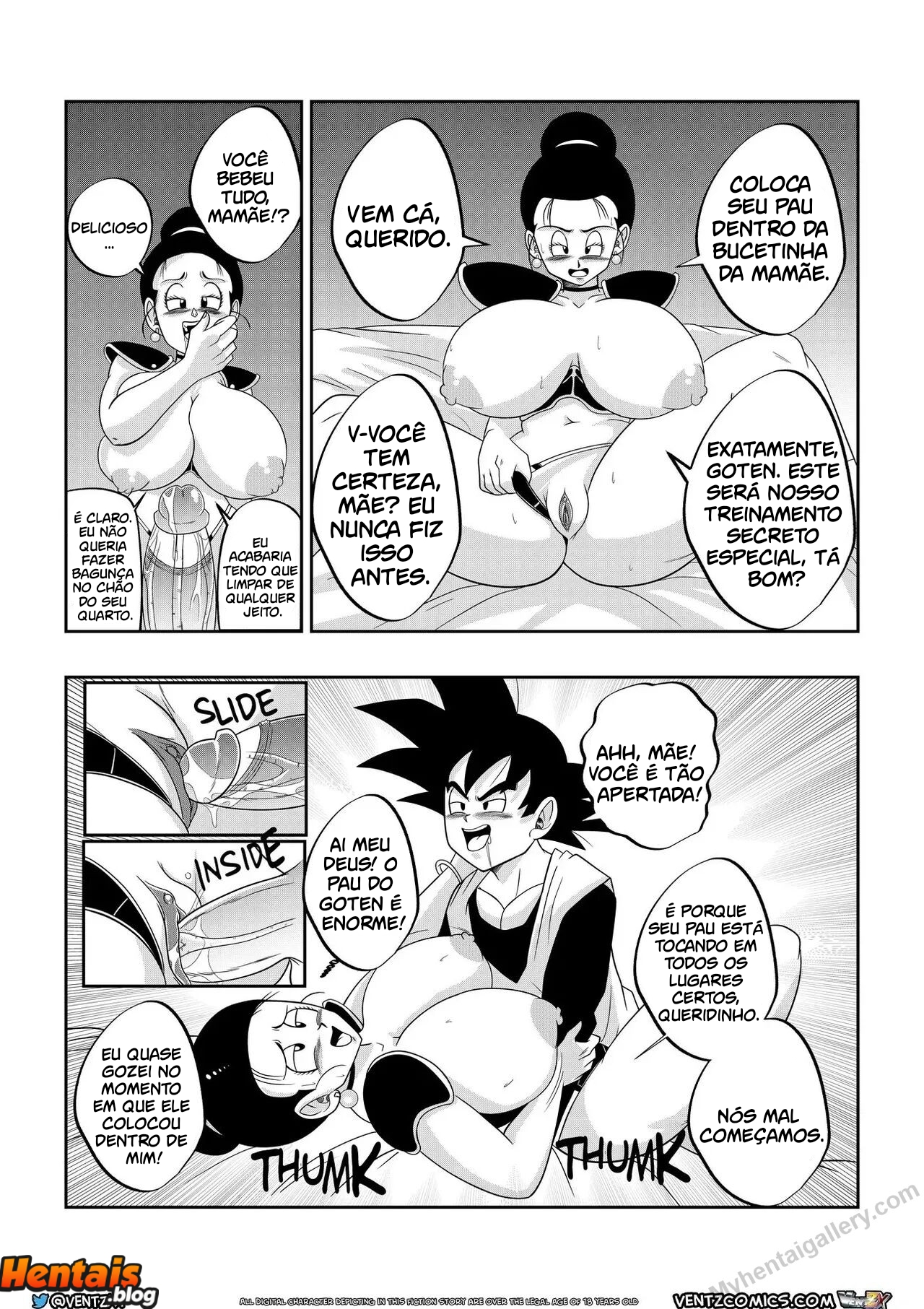 Dragon Ball HQ Porno: Treinamento Especial de Chichi - Página 11