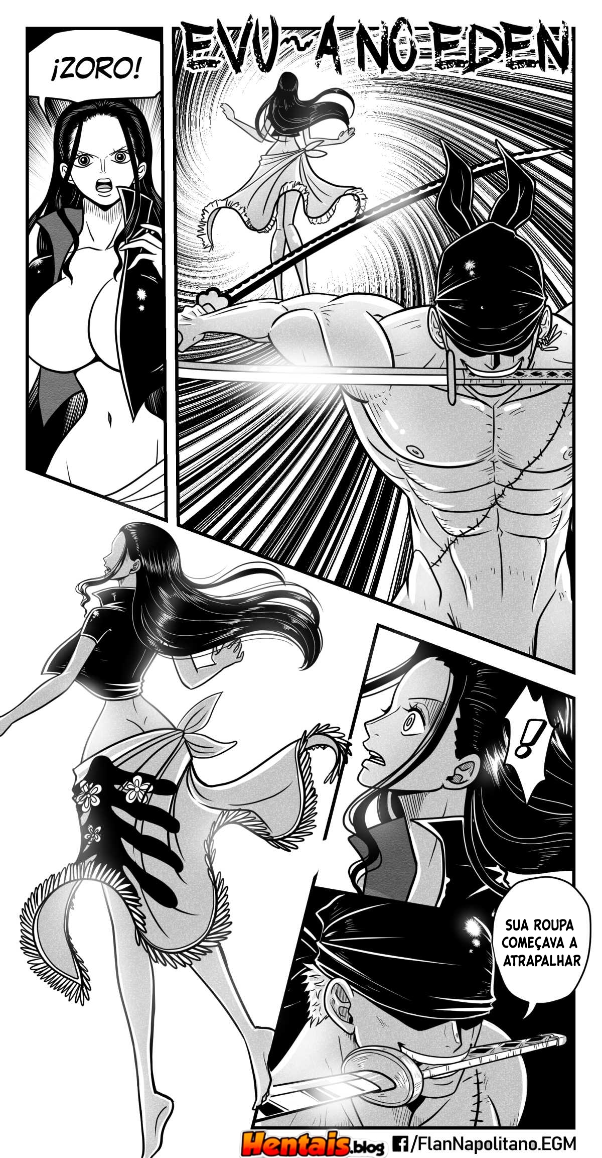 One Piece HQ Hentai: Flan Napolitan Cap.03 - Página 12