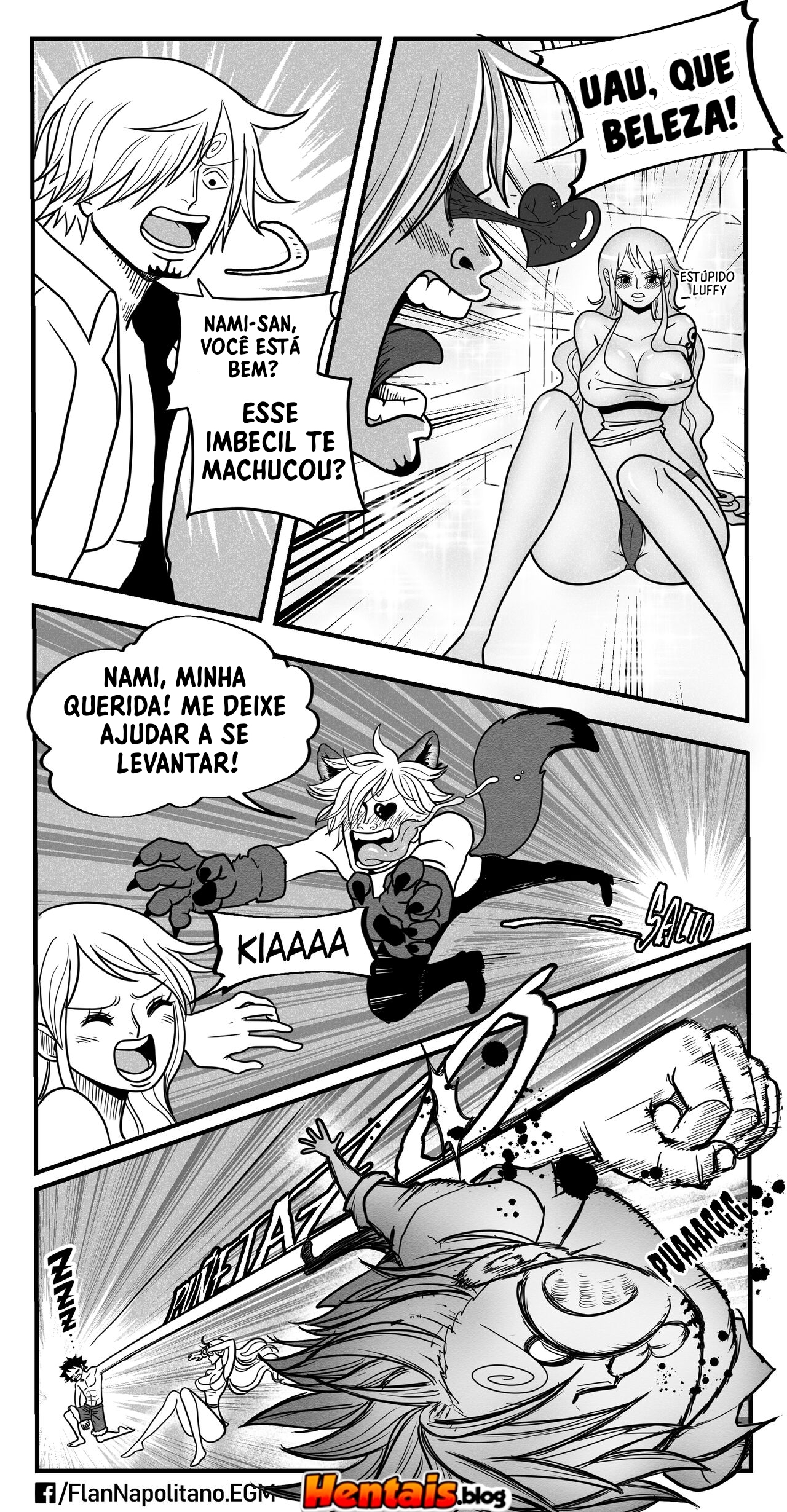 One Piece HQ Hentai: Flan Napolitan Cap.06 - Página 12
