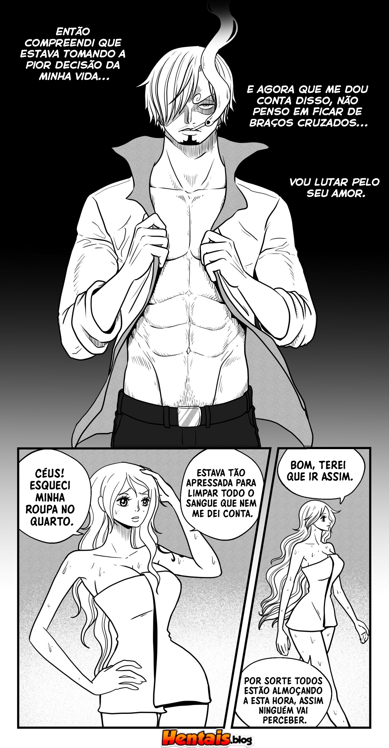 One Piece HQ Hentai: Flan Napolitan Cap.05 - Página 12