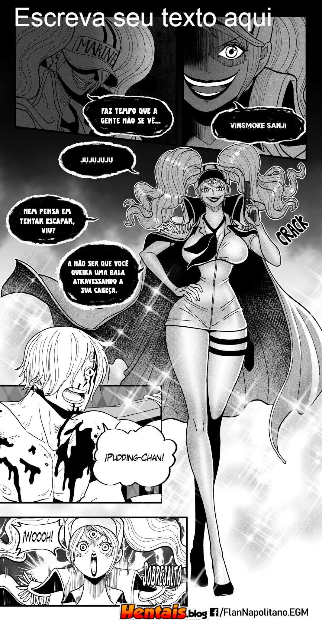One Piece HQ Hentai: Flan Napolitan Cap.10 - Página 12