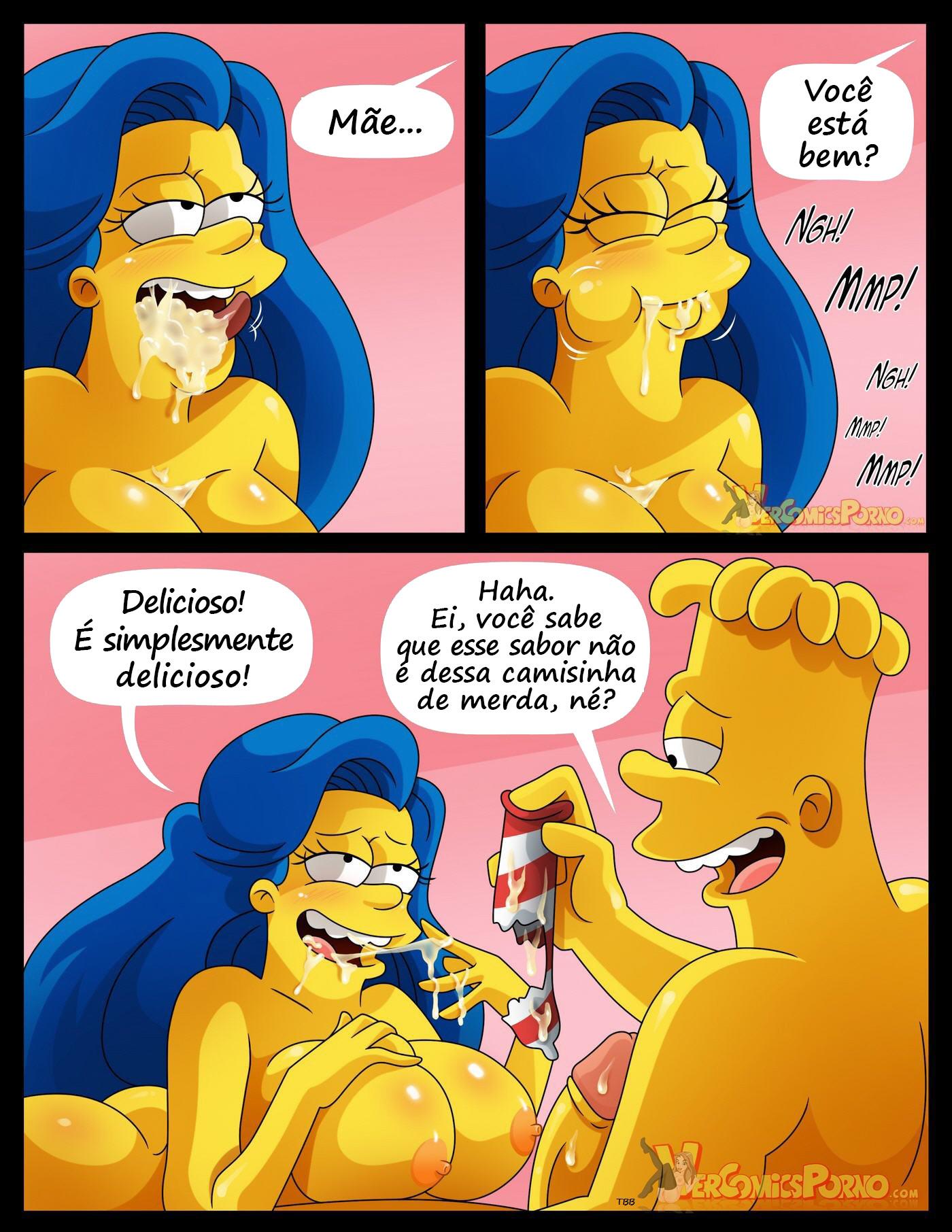 Os Simpsons Hentai: Natal Branco e Leitoso - Página 13