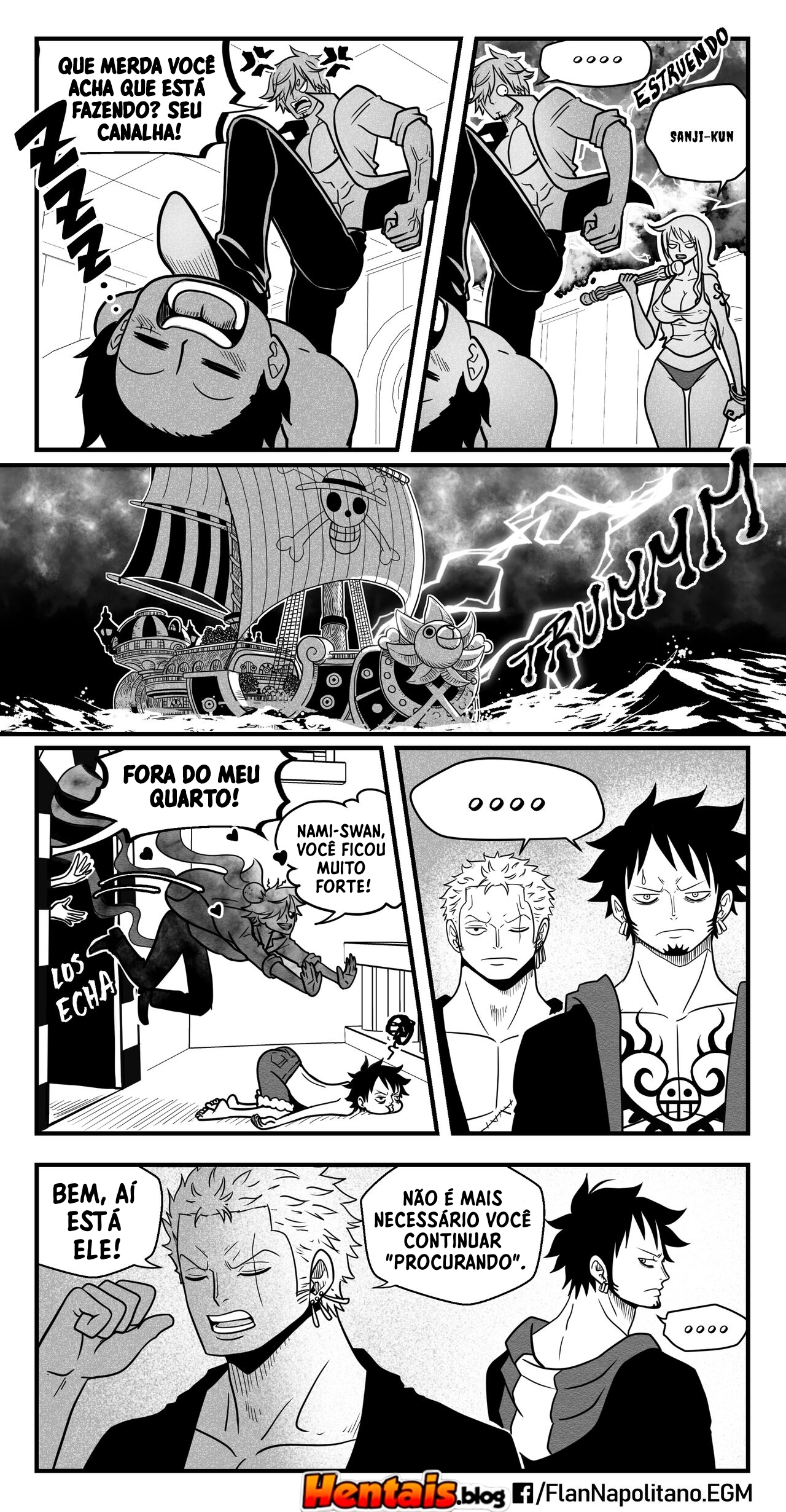 One Piece HQ Hentai: Flan Napolitan Cap.06 - Página 13