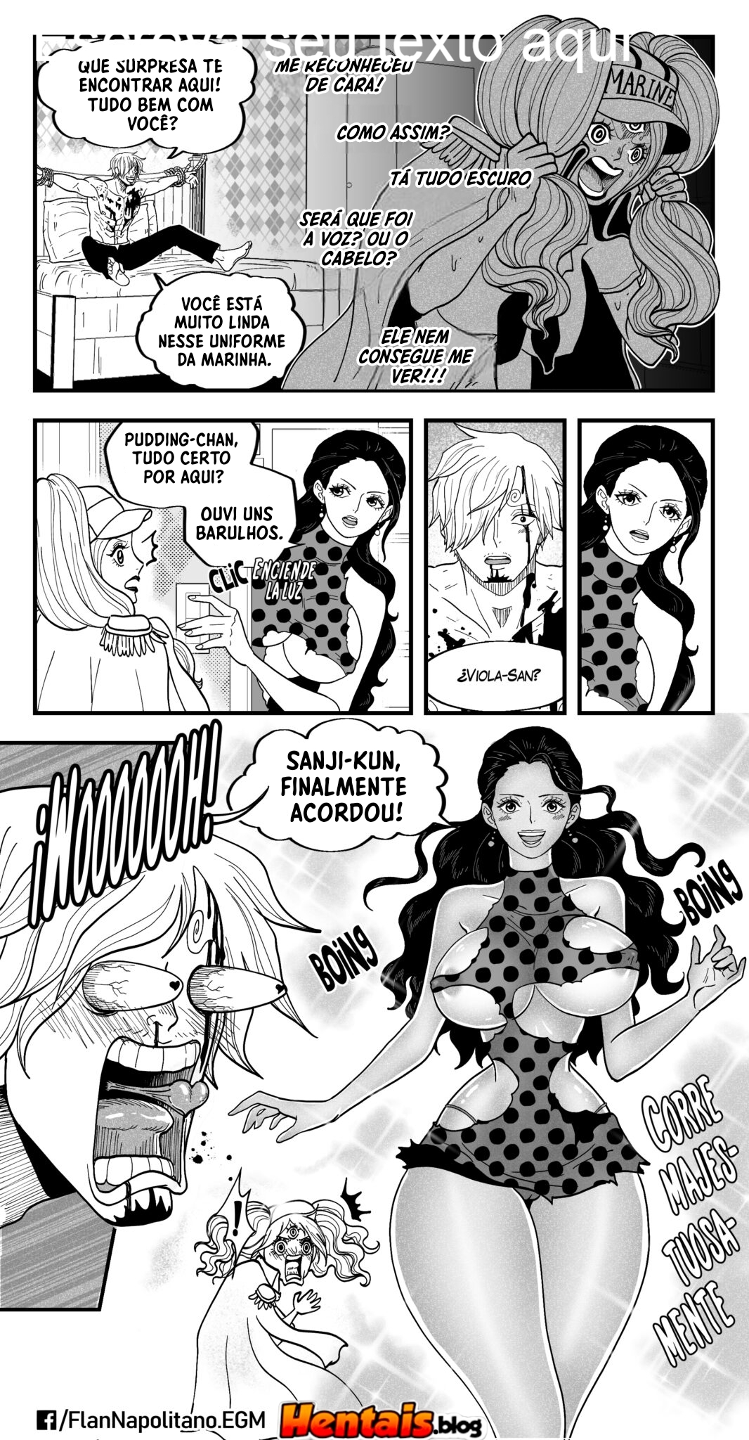 One Piece HQ Hentai: Flan Napolitan Cap.10 - Página 13
