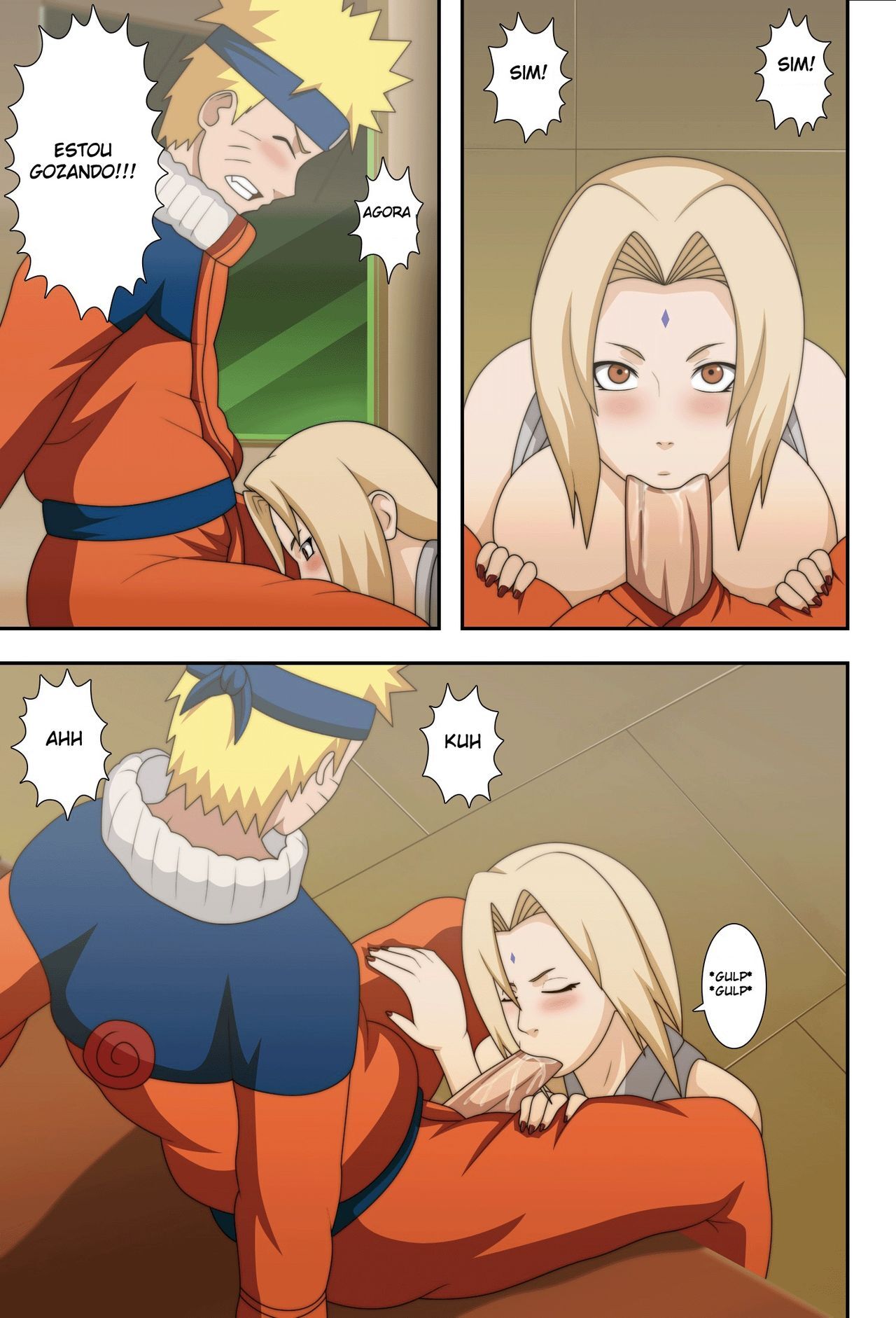 Naruto Porno: Tsunade Ninja de Peitos Grande - Página 14