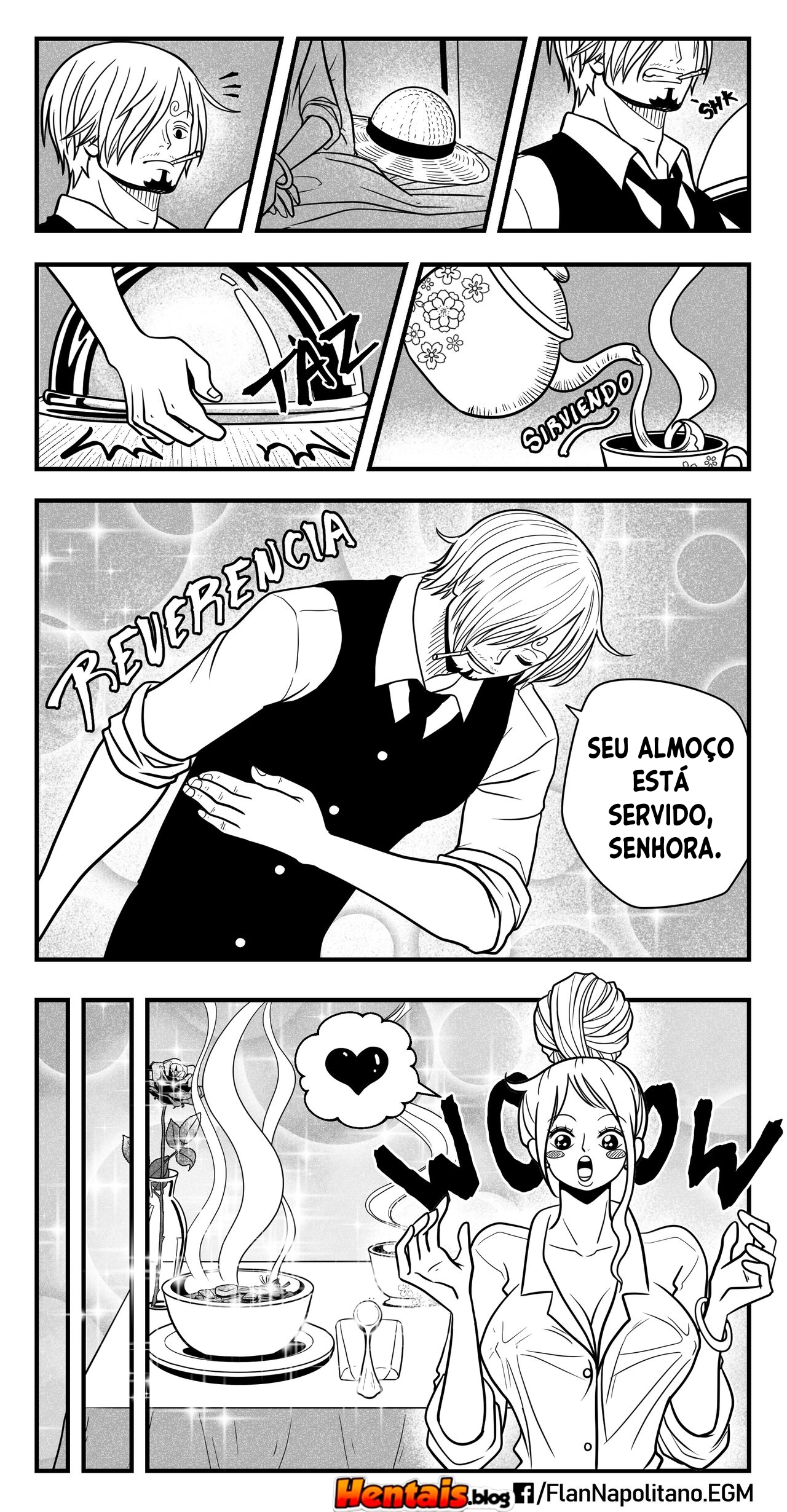 One Piece HQ Hentai: Flan Napolitan Cap.04 - Página 14