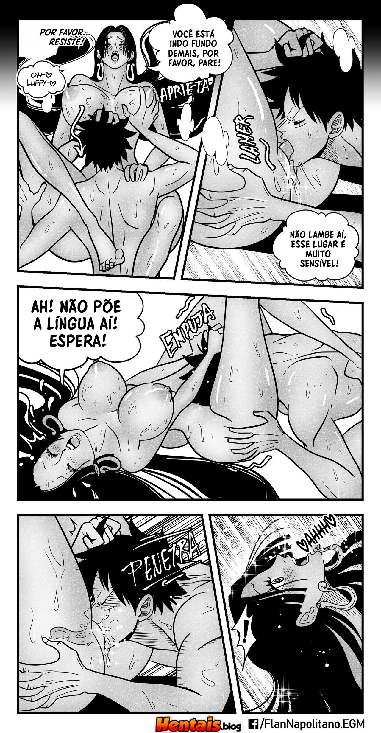 One Piece Porno: Especial Hancock x Luffy VL.02 - Página 14
