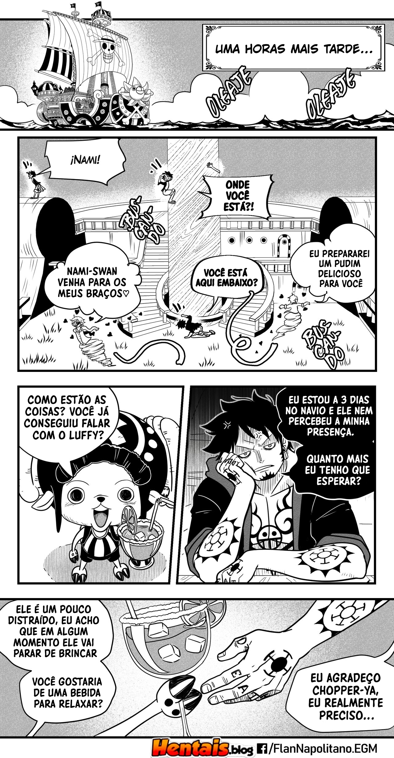 One Piece HQ Hentai: Flan Napolitan Cap.06 - Página 14