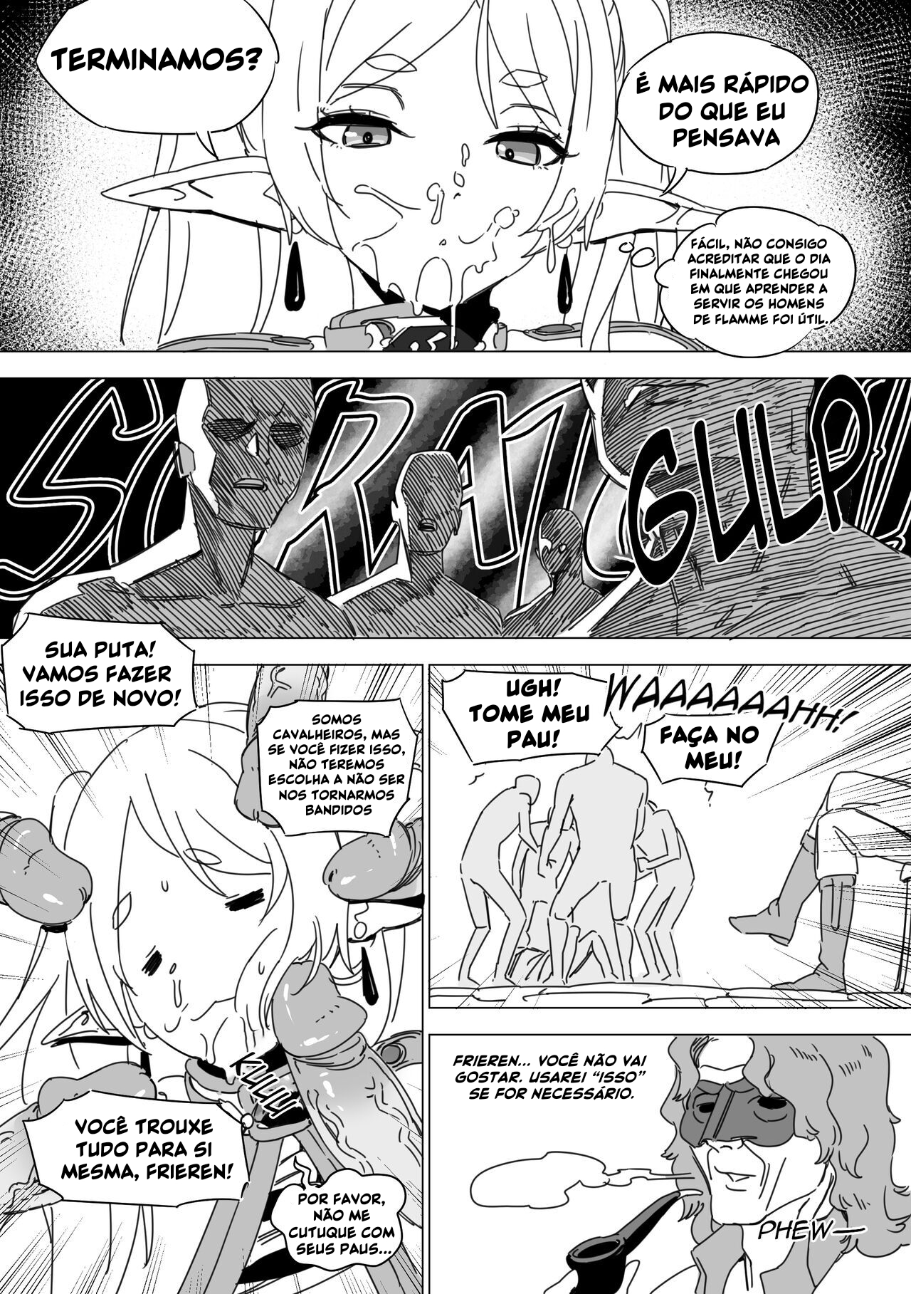 Sousou no Frieren HQ Hentai: Frieren Derrotada - Página 14