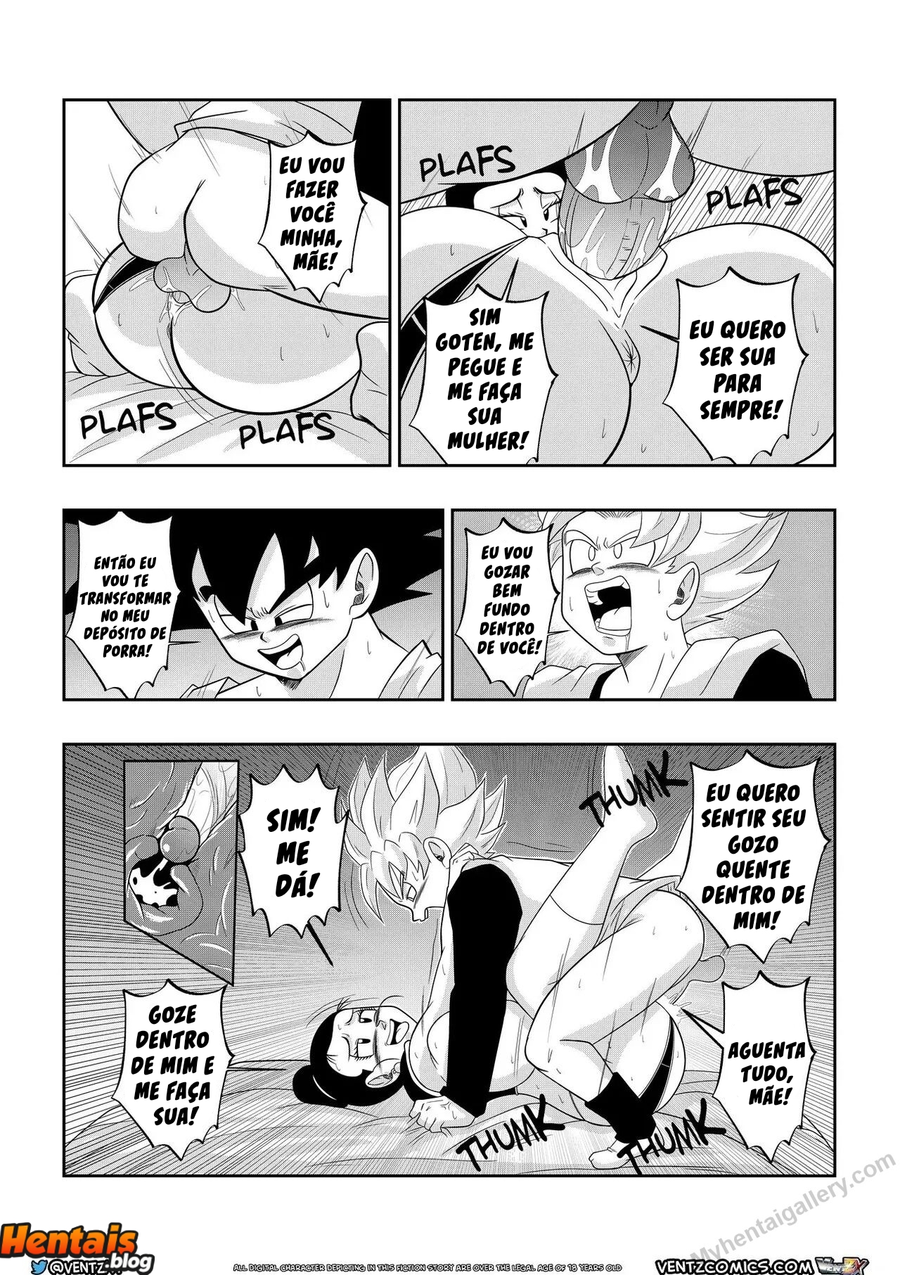 Dragon Ball HQ Porno: Treinamento Especial de Chichi - Página 14