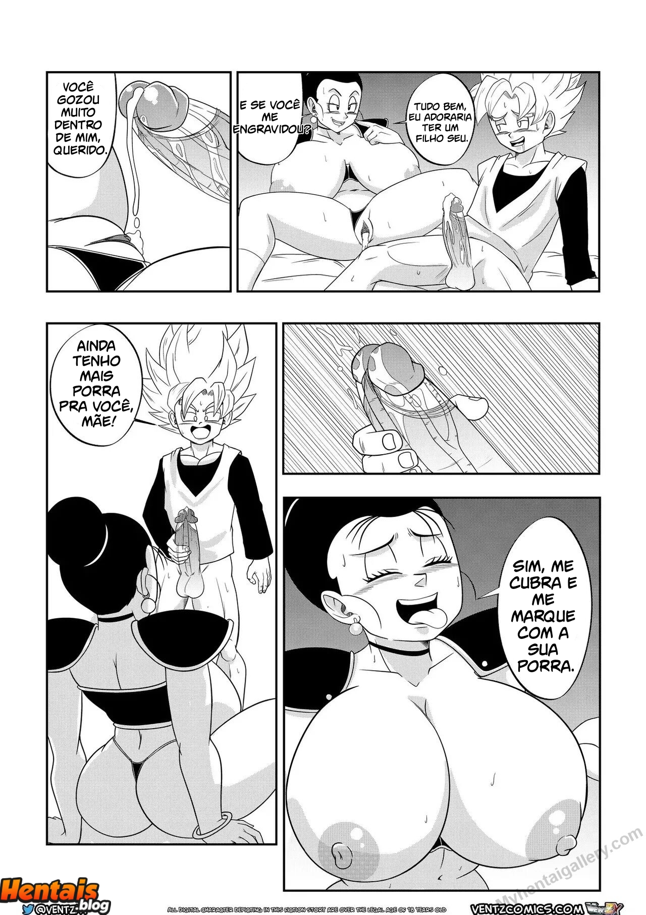 Dragon Ball HQ Porno: Treinamento Especial de Chichi - Página 15