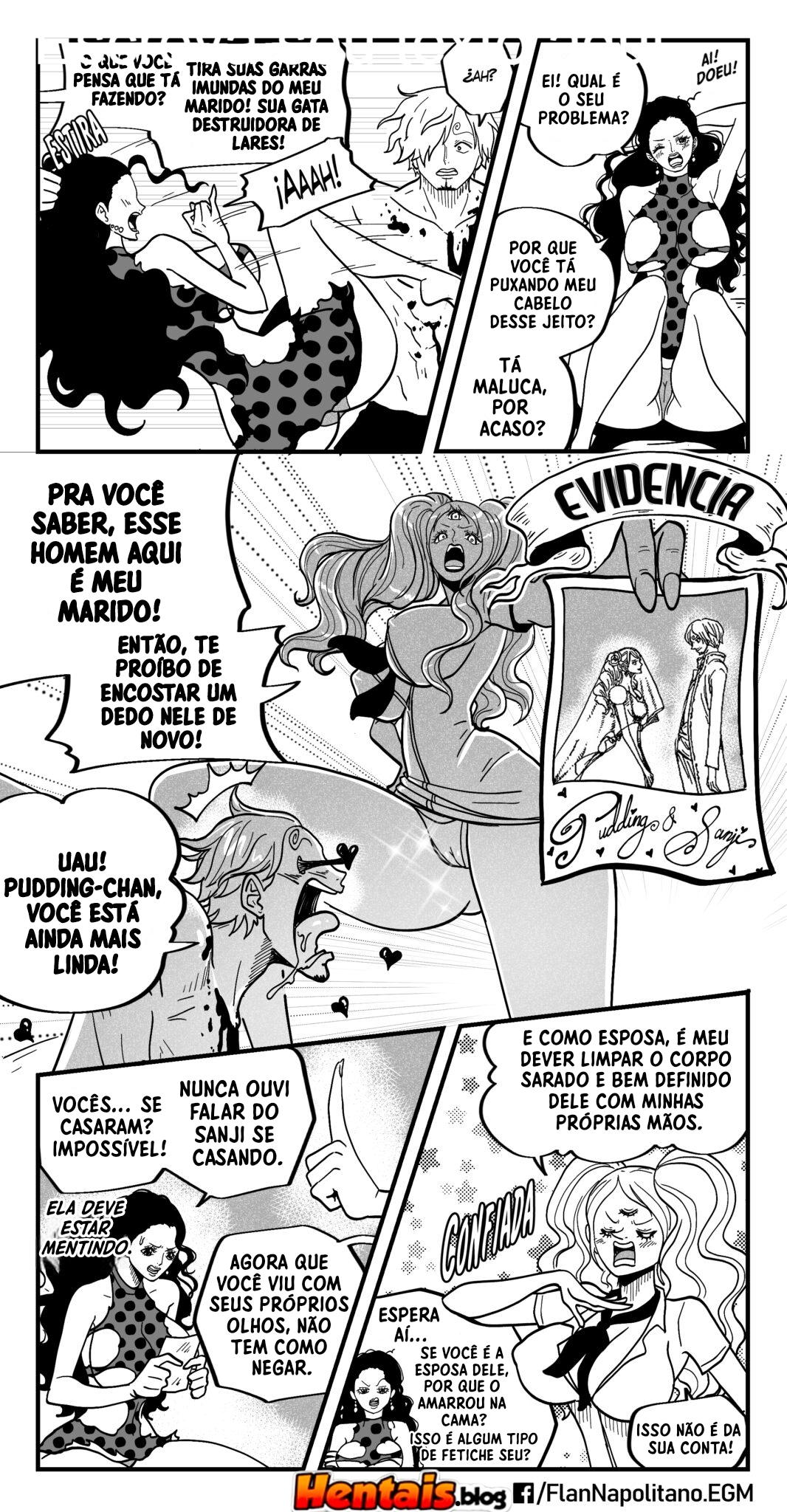 One Piece HQ Hentai: Flan Napolitan Cap.10 - Página 16