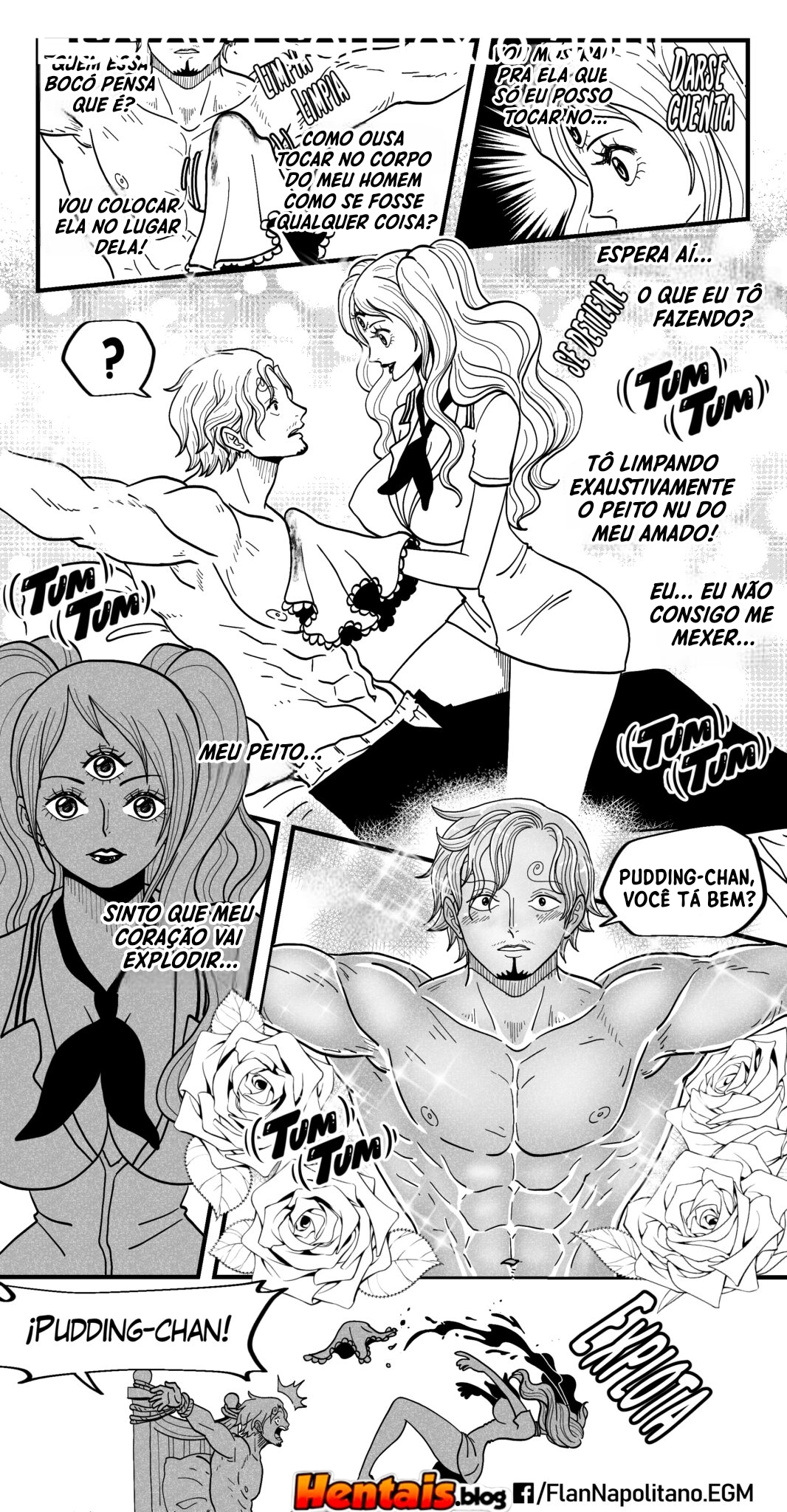 One Piece HQ Hentai: Flan Napolitan Cap.10 - Página 17
