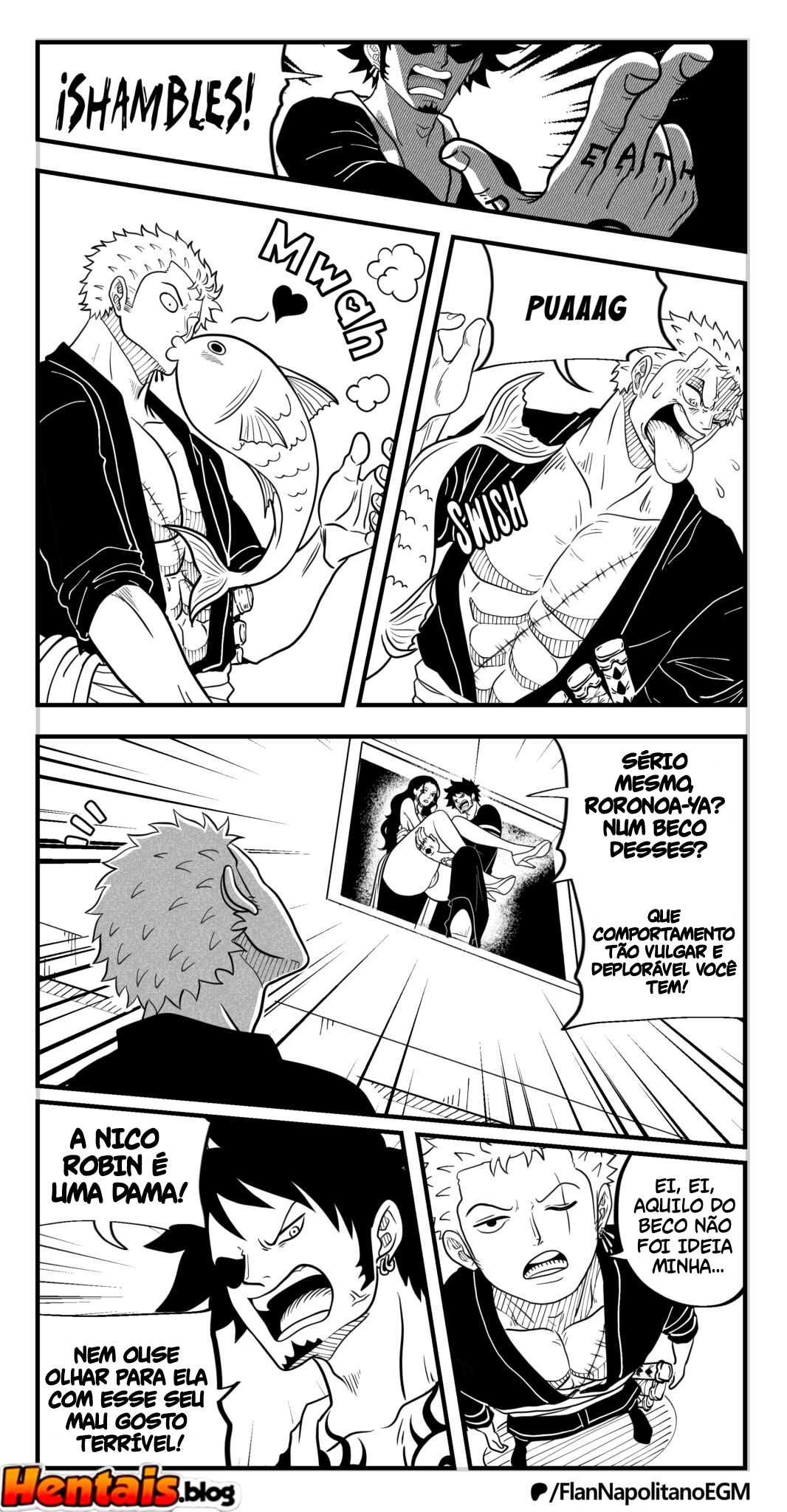 One Piece HQ Hentai: Flan Napolitan Cap.12 - Página 17