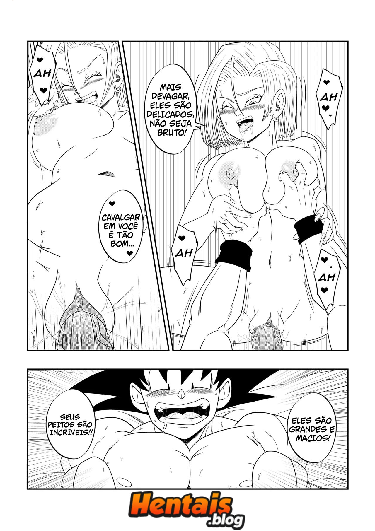 Dragon Ball HQ Porno: Entre As Sombras do Palácio Cap.02 - Página 17