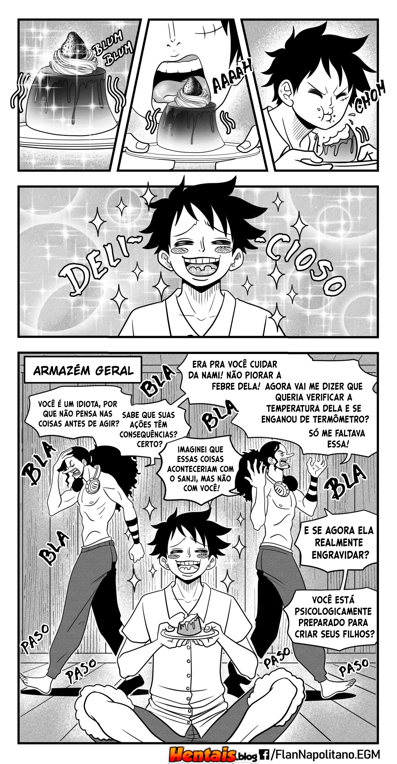 One Piece HQ Hentai: Flan Napolitan Cap.04 - Página 18