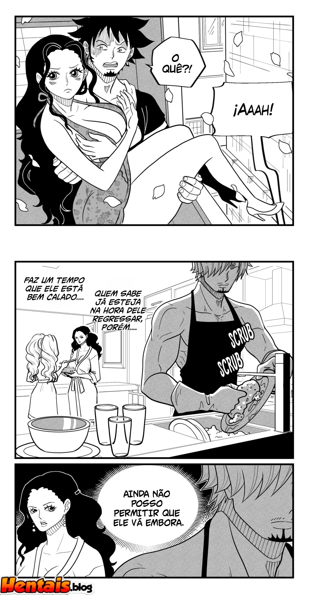 One Piece HQ Hentai: Flan Napolitan Cap.12 - Página 18