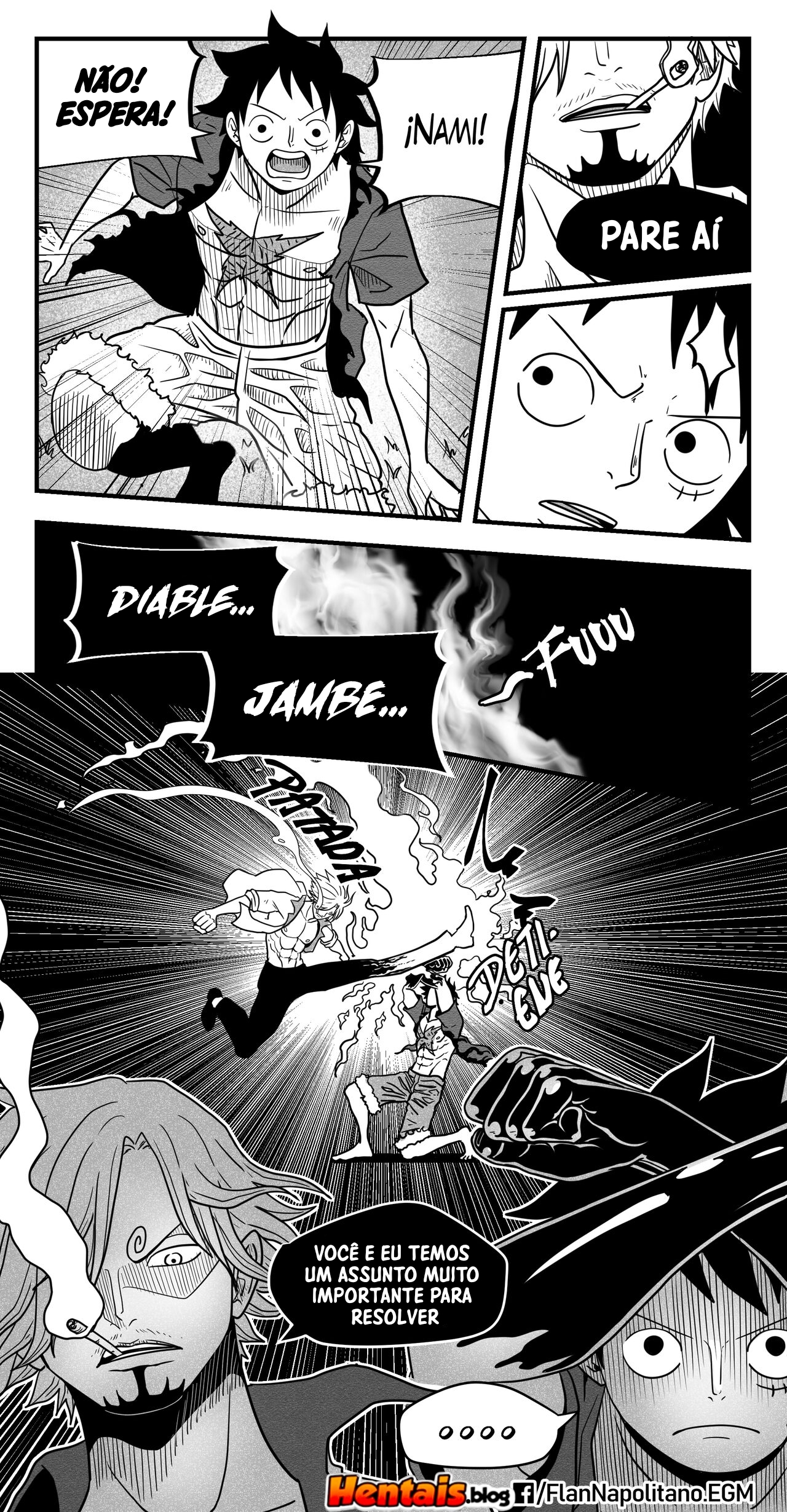 One Piece HQ Hentai: Flan Napolitan Cap.05 - Página 19