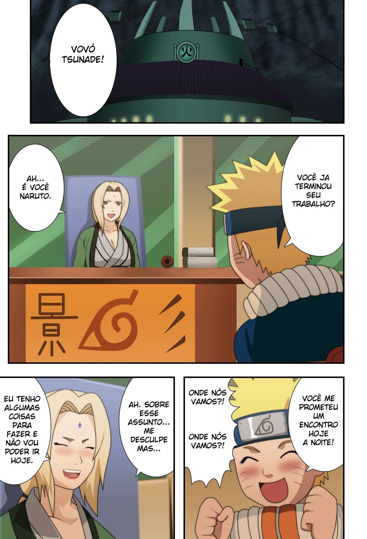 Naruto Porno: Tsunade Ninja de Peitos Grande - Página 2