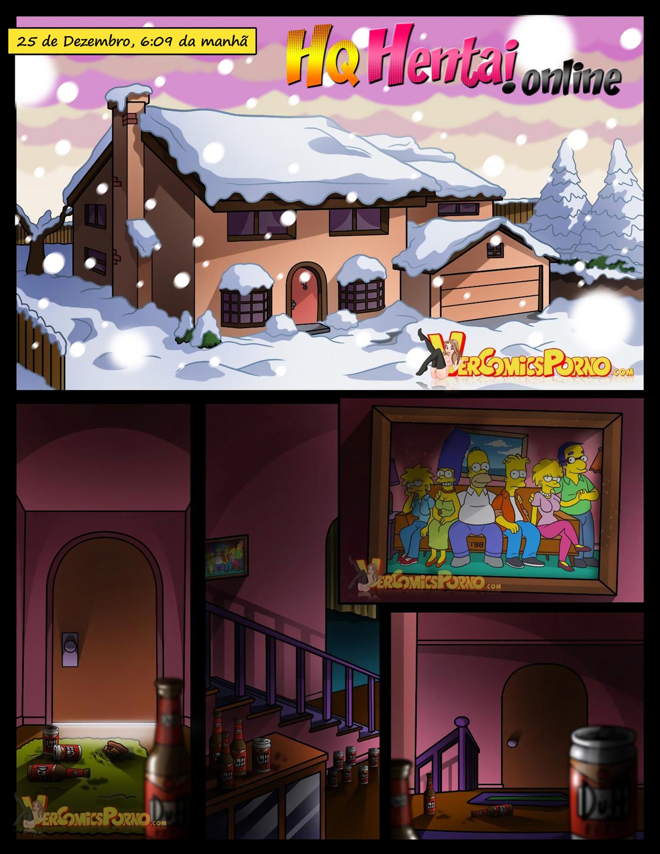 Os Simpsons Hentai: Natal Branco e Leitoso - Página 2