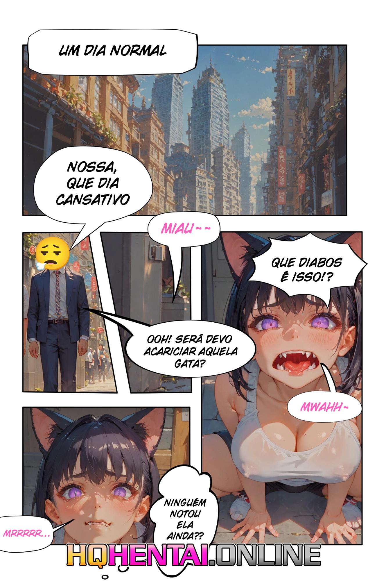 Fodendo uma Garota Gato - Página 2