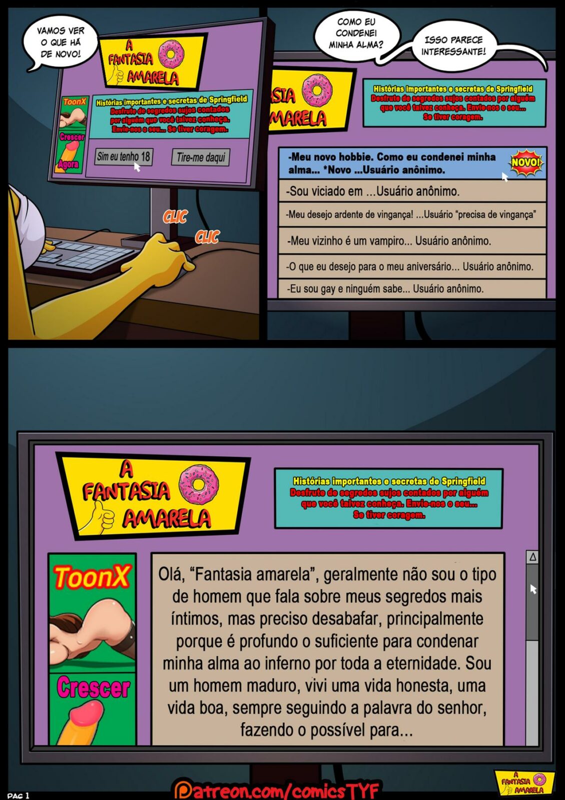Os Simpsons Porno: A Fantasia Amarela - Página 2