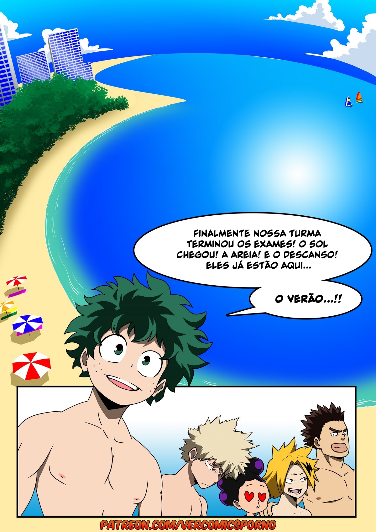 Boku No Hero HQ De Sexo: Escola de Verão VL.1 - Página 2
