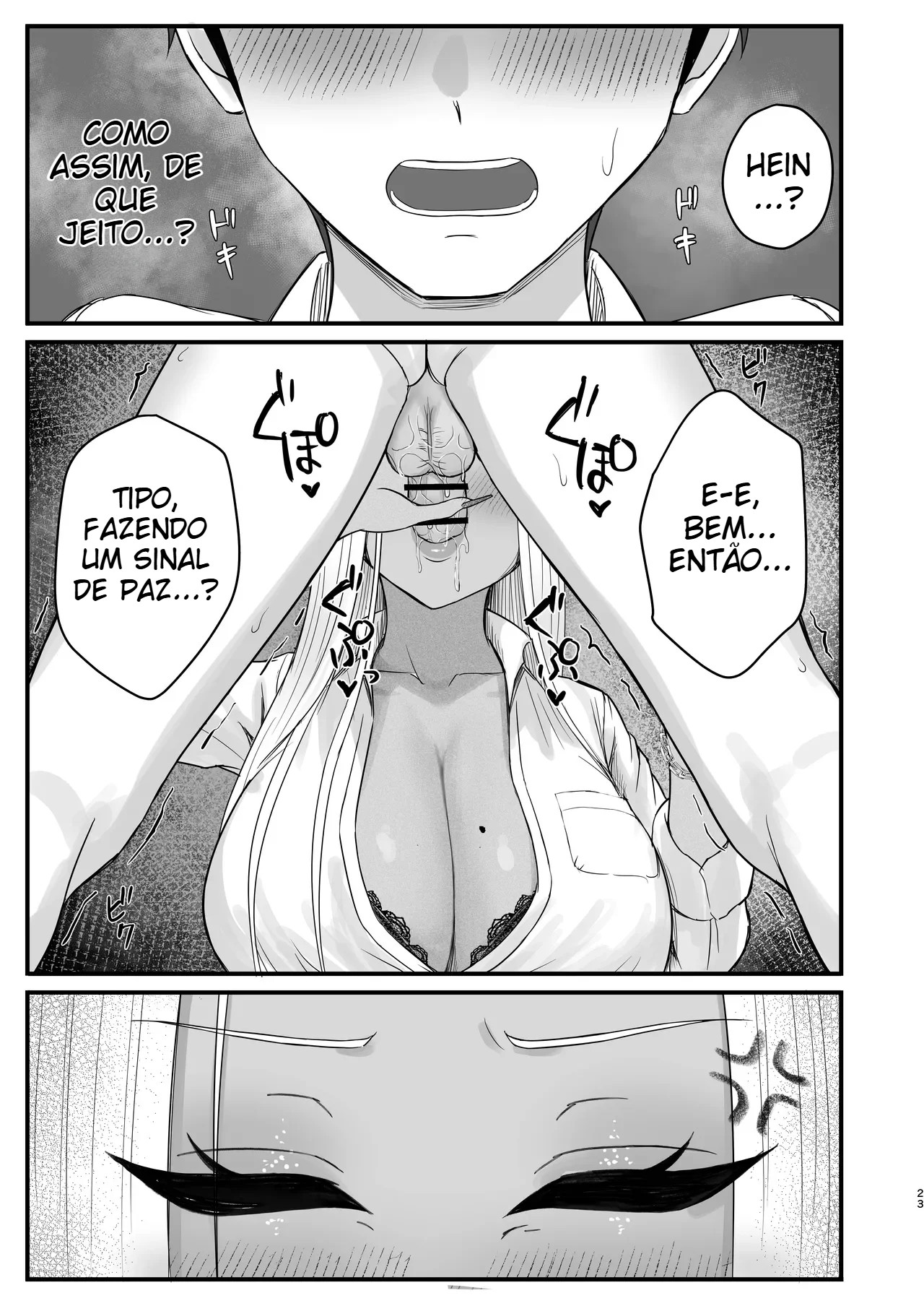 Minha Amiga Gyaru Que No Fundo Cede Fácil à Insistência - Página 20